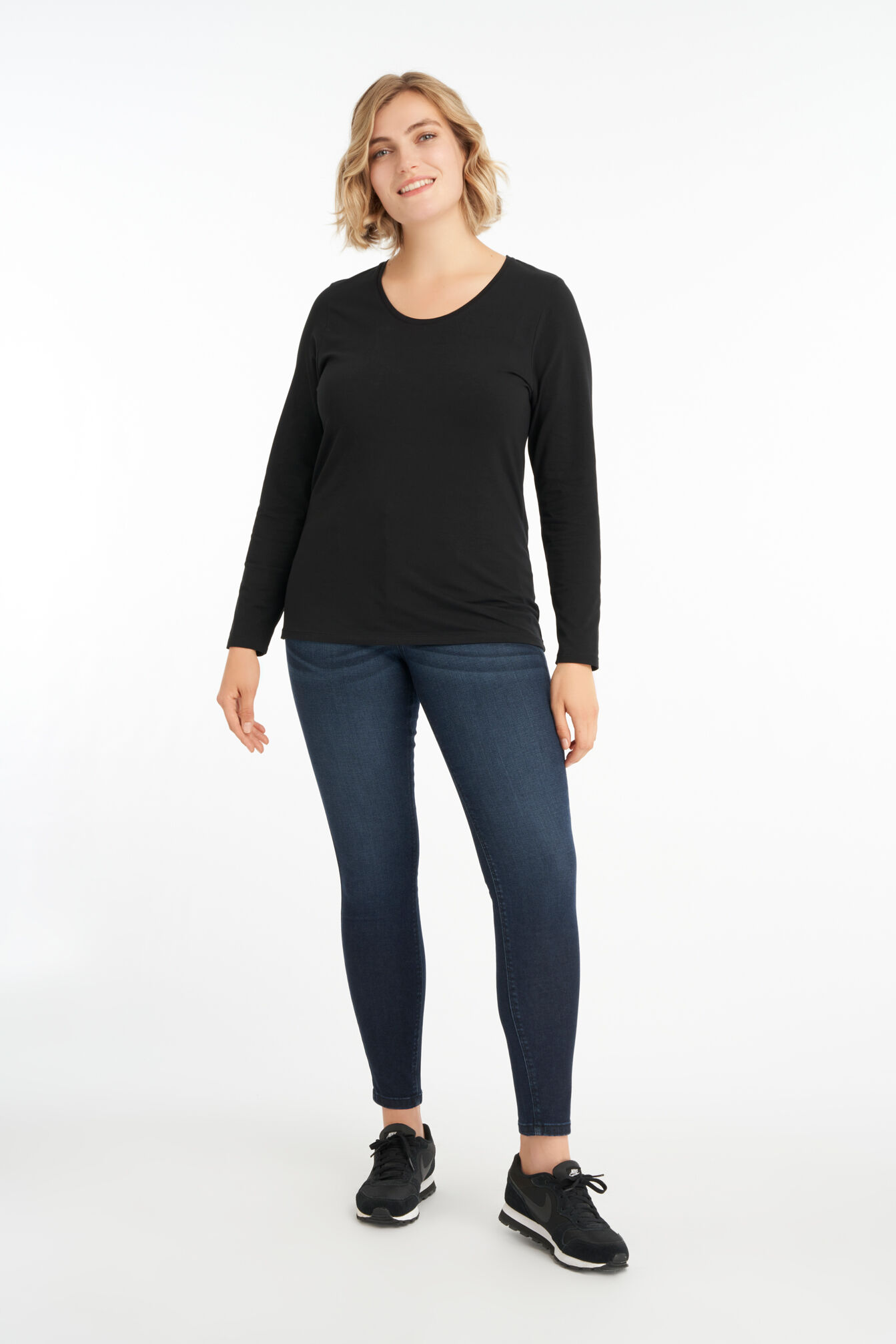 Basis shirt met lange mouw image number 5