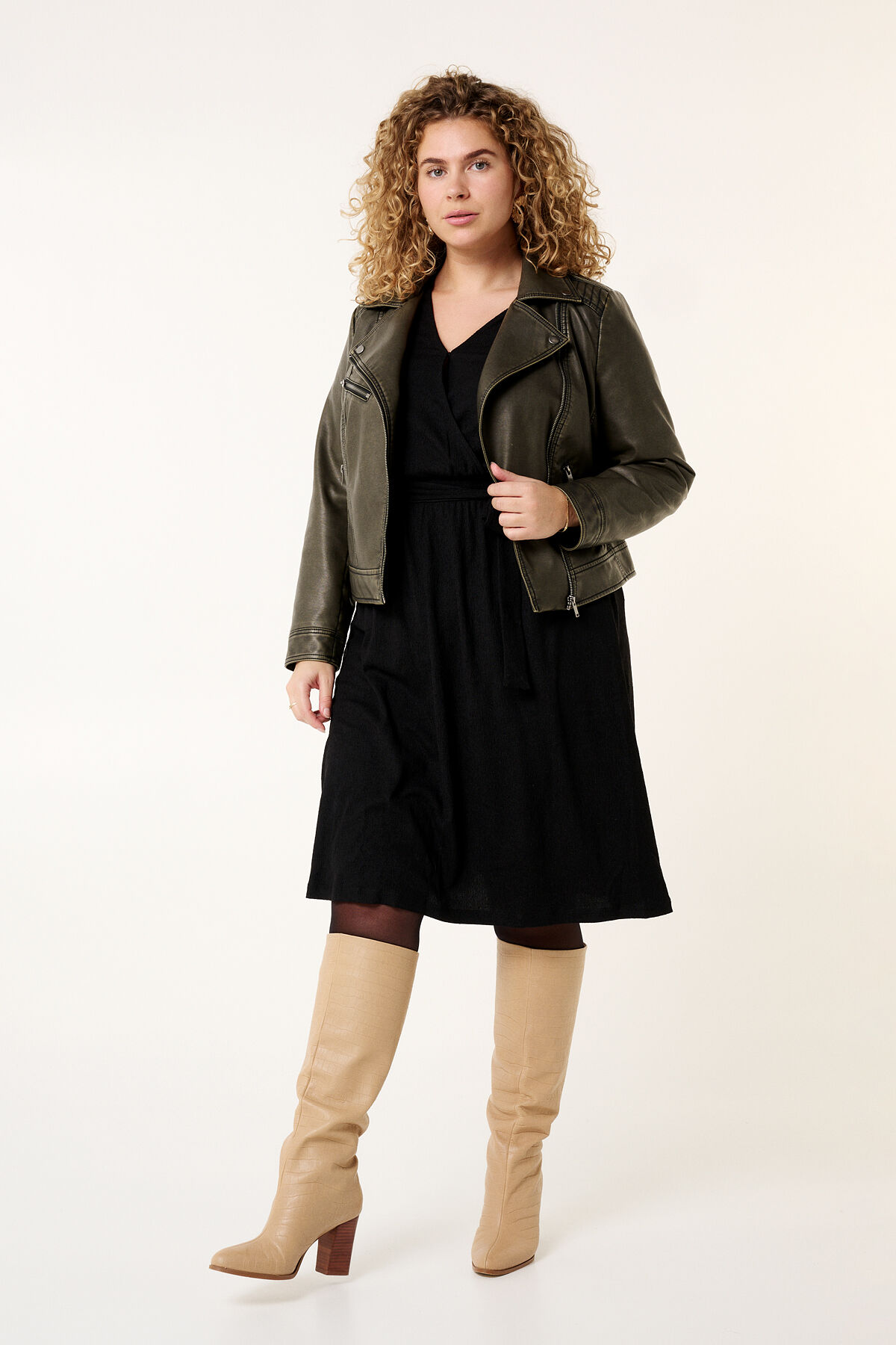 Imitatieleren bikerjas image number 5