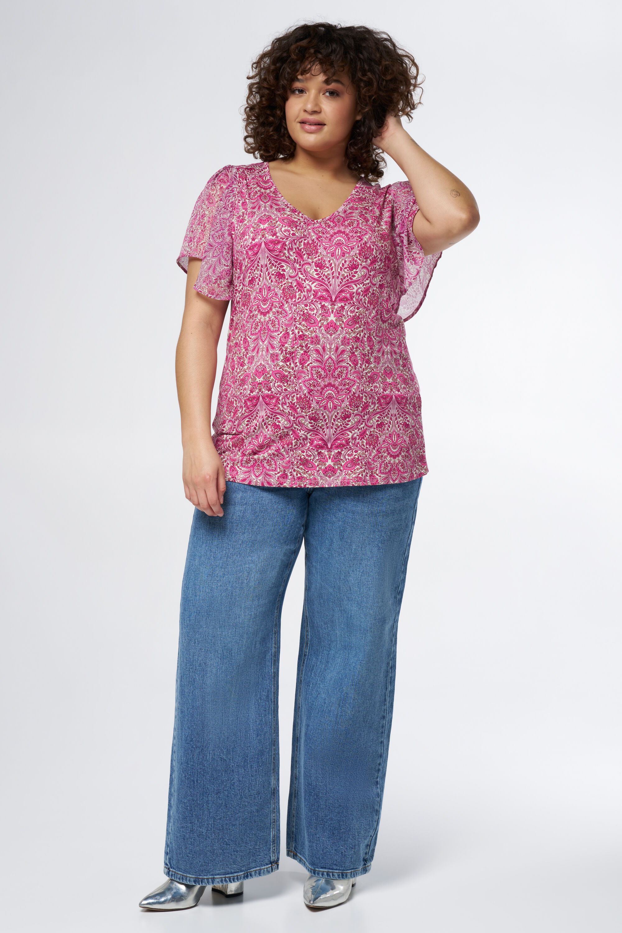 Top met bloemenprint image number 5