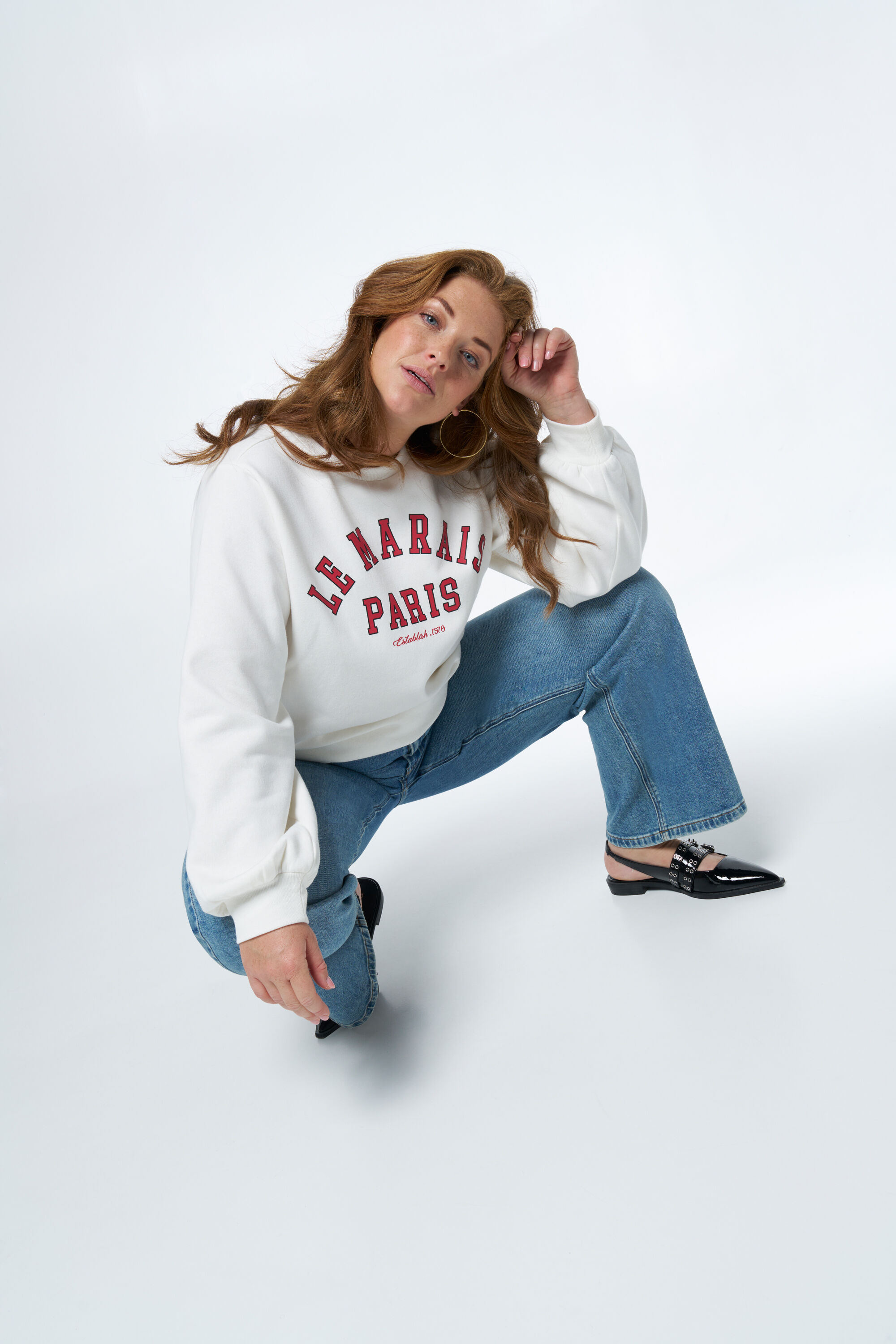 Sweater met tekst image number 6