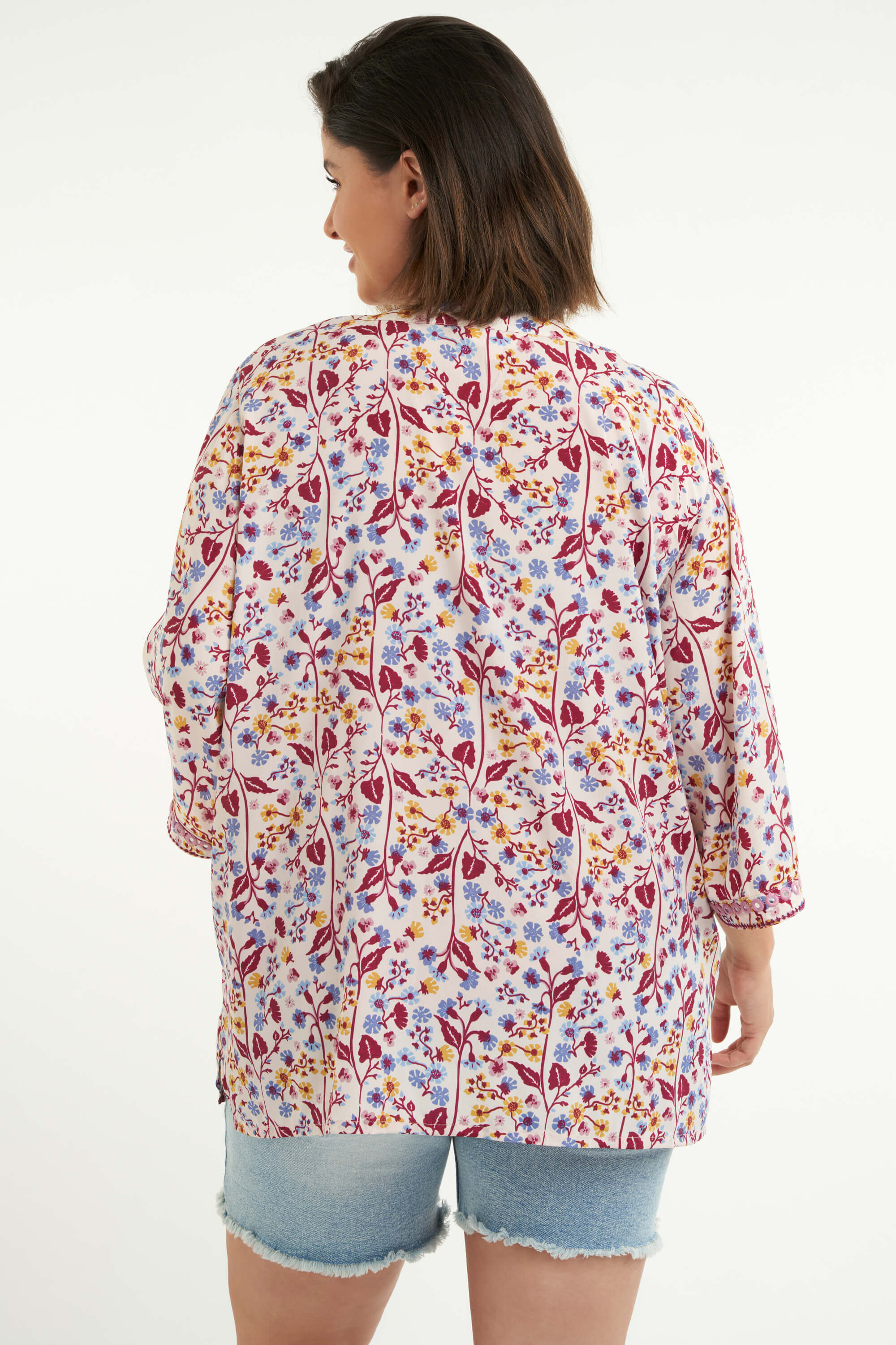 Kimono met bloemenprint image number 4