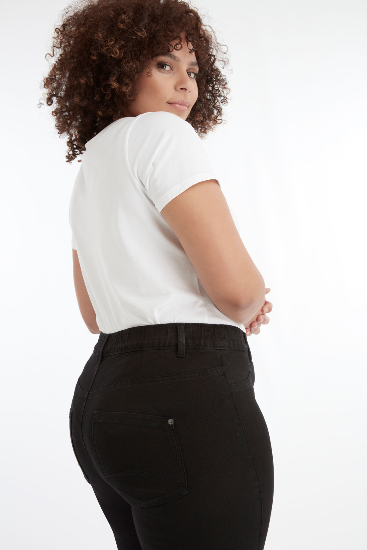 Cropped tregging POPPY met nestels image number 4