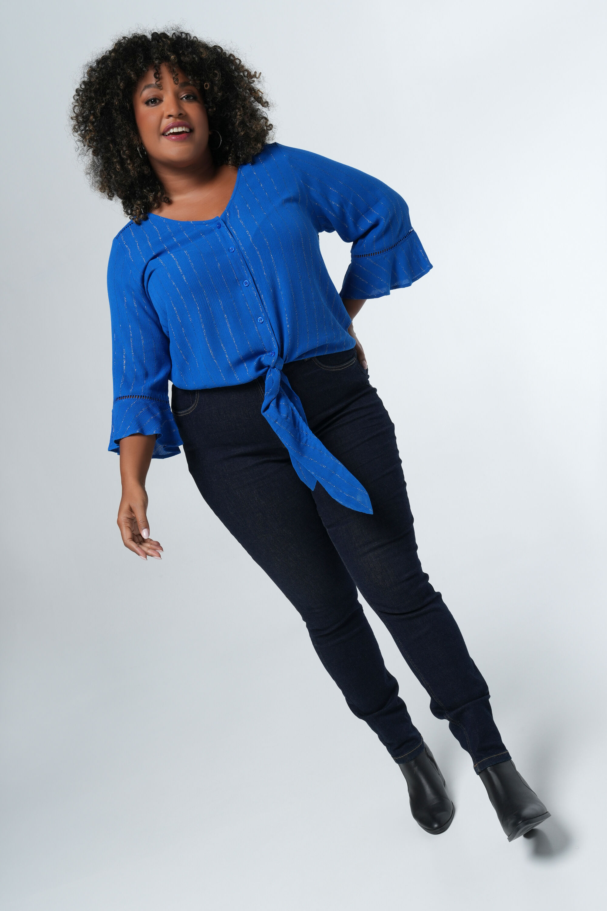 Blouse met metallic details image number 5