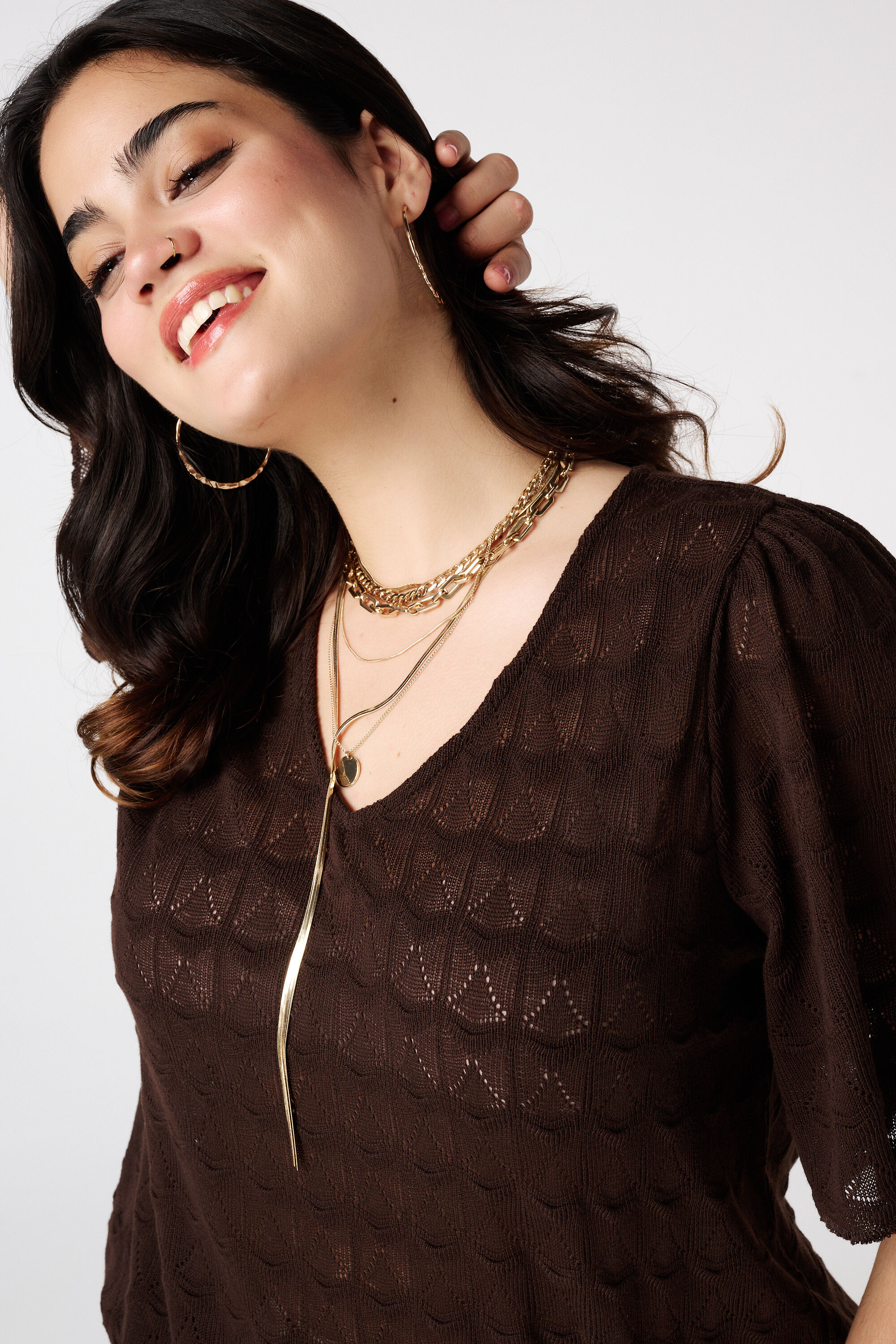 Top met opengwerkt dessin image number 4