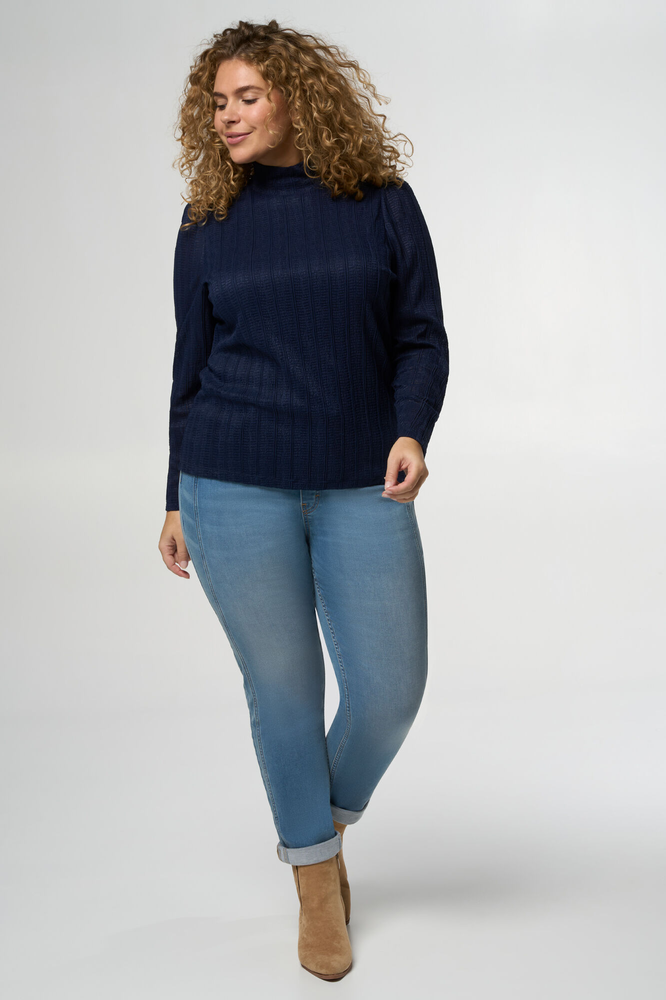 Top met col en structuur image number 5