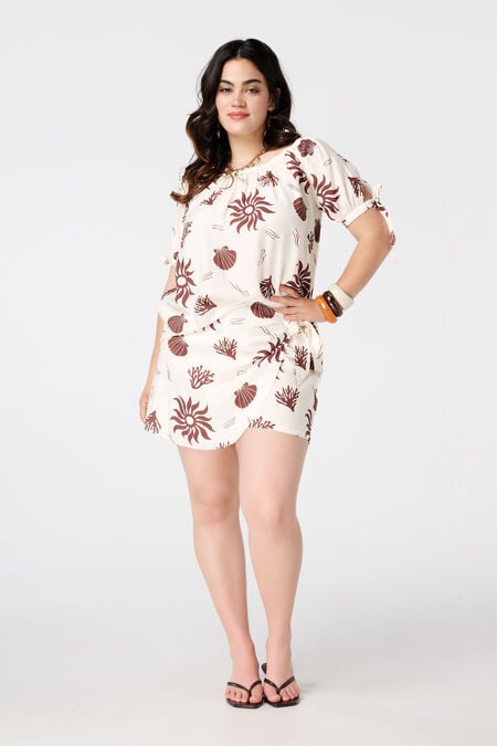 Skort met overslaglook Skort met overslaglook