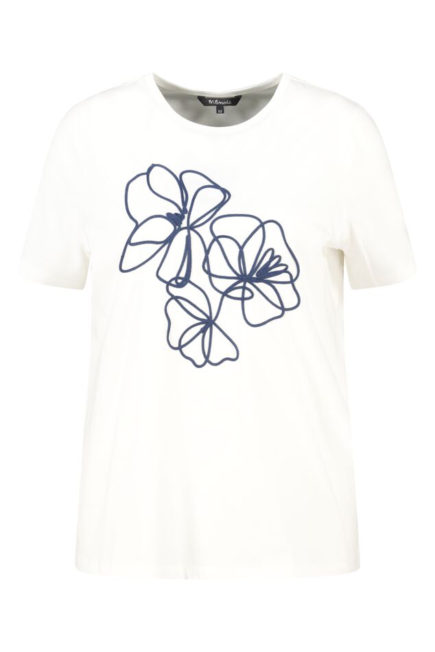 T-shirt met borduursel image number 1