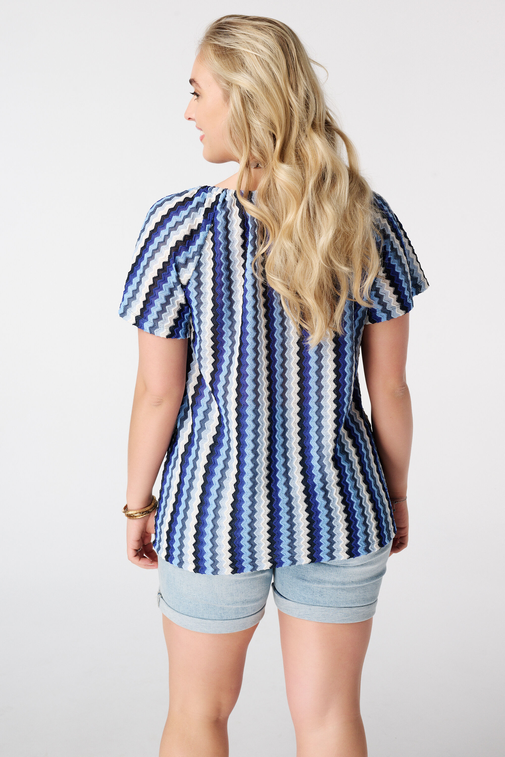 Top met zigzag print image number 3