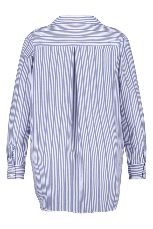 Ruimvallende blouse met strepen image number 3