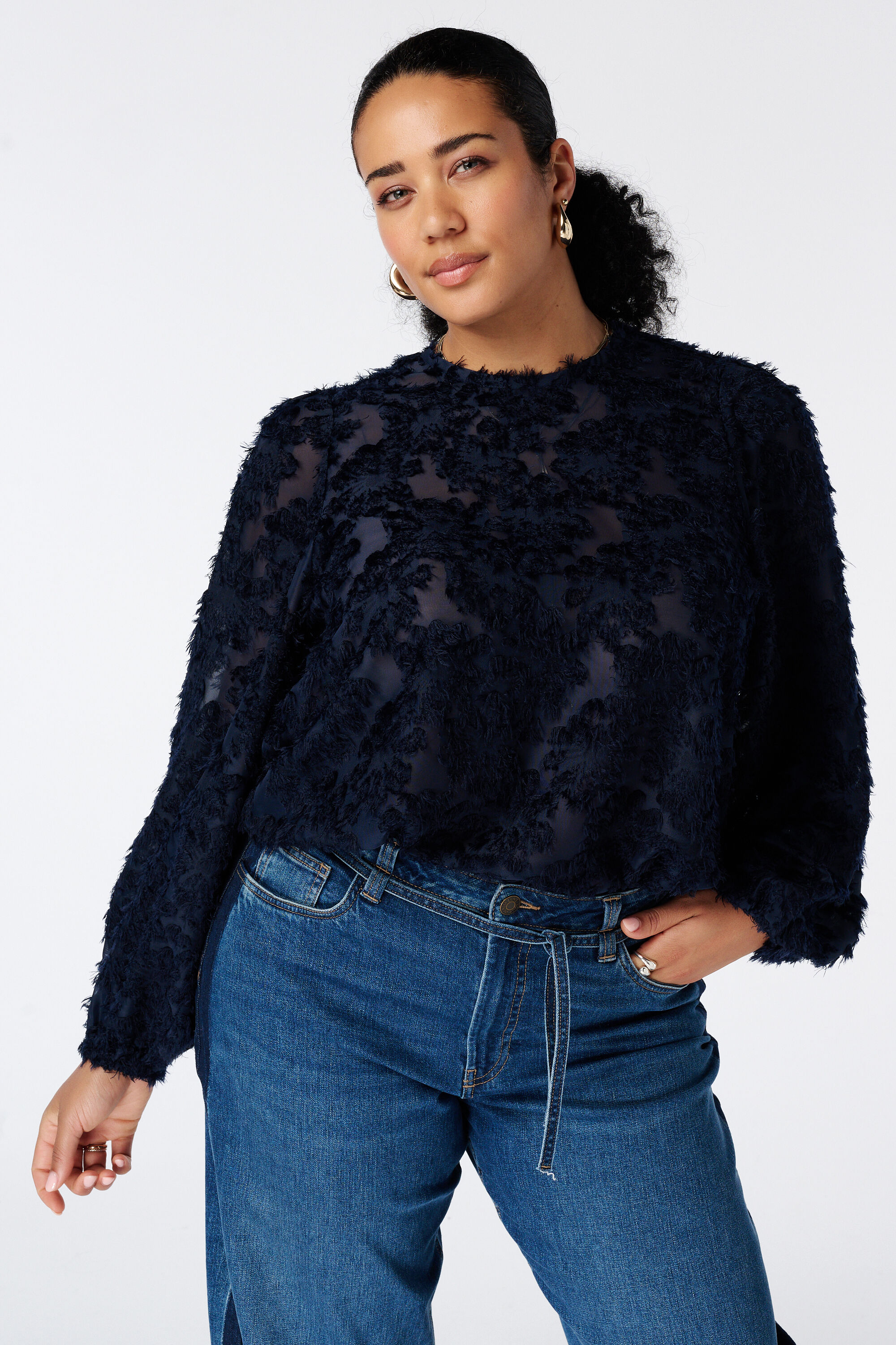 Blouse met ballonmouwen image number 0
