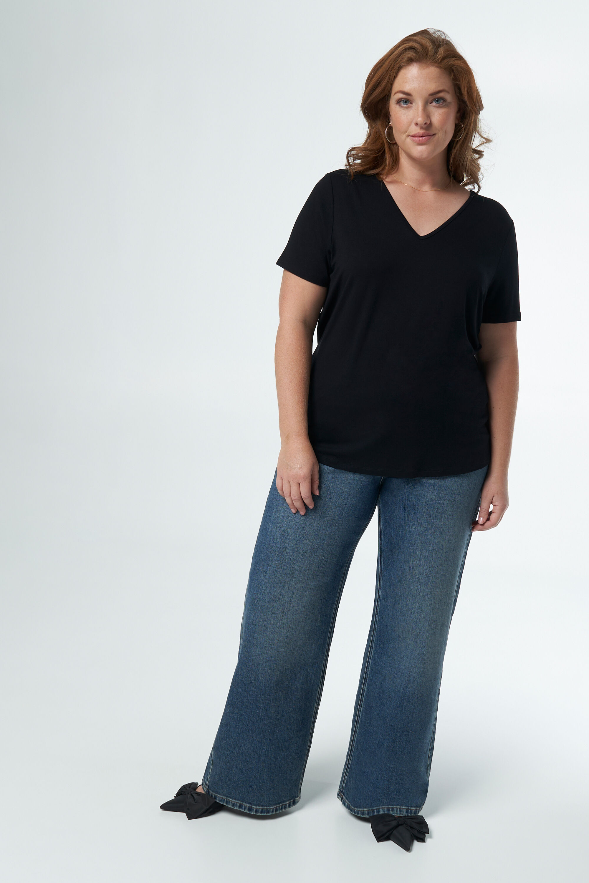 2-pack T-shirts met V-hals image number 5