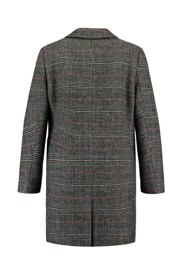 Wollen geruite jas  image number 2