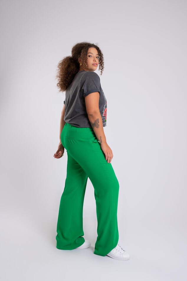 Pantalon met wijde pijpen image number 3