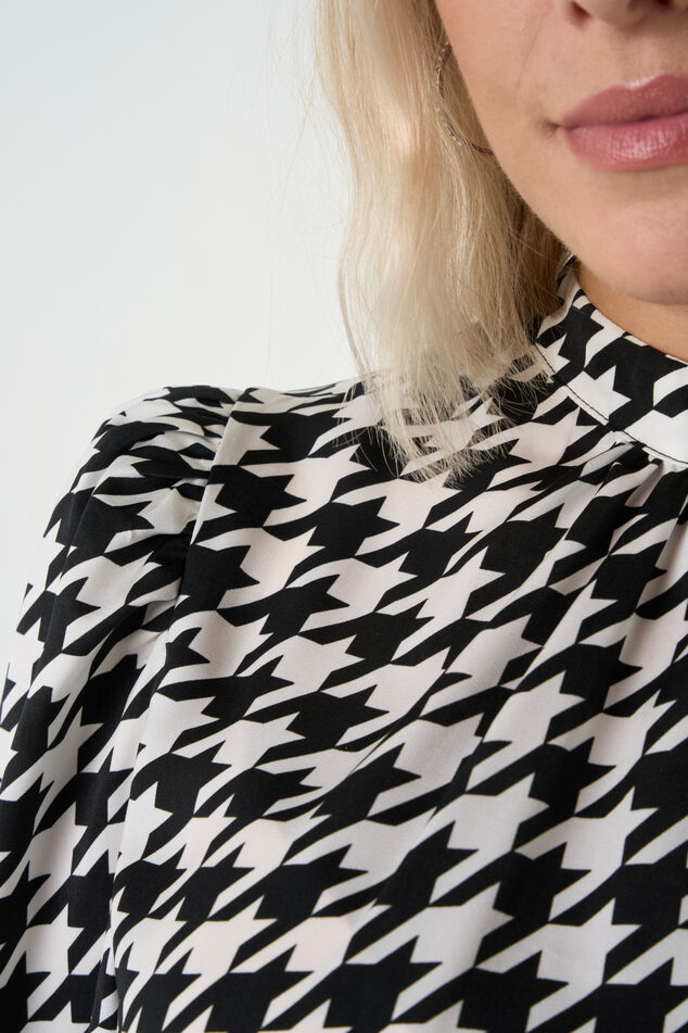 Satijnen blouse met print image number 4