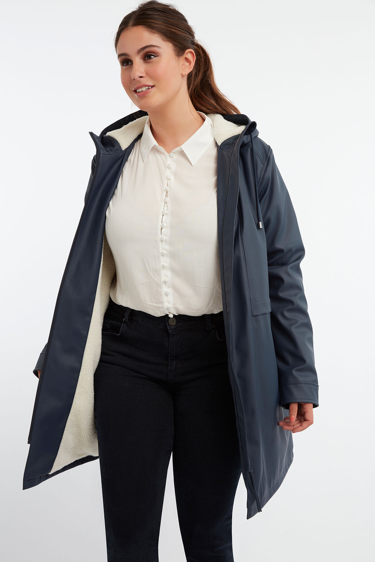 Regenjas met store voering dames