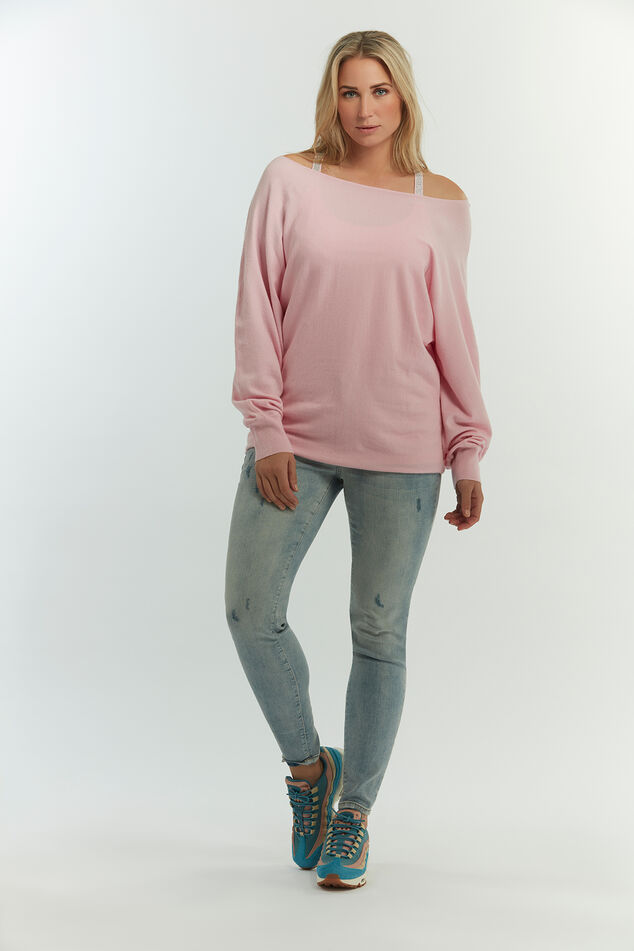 Zachte trui met vleermuismouwen image number 0