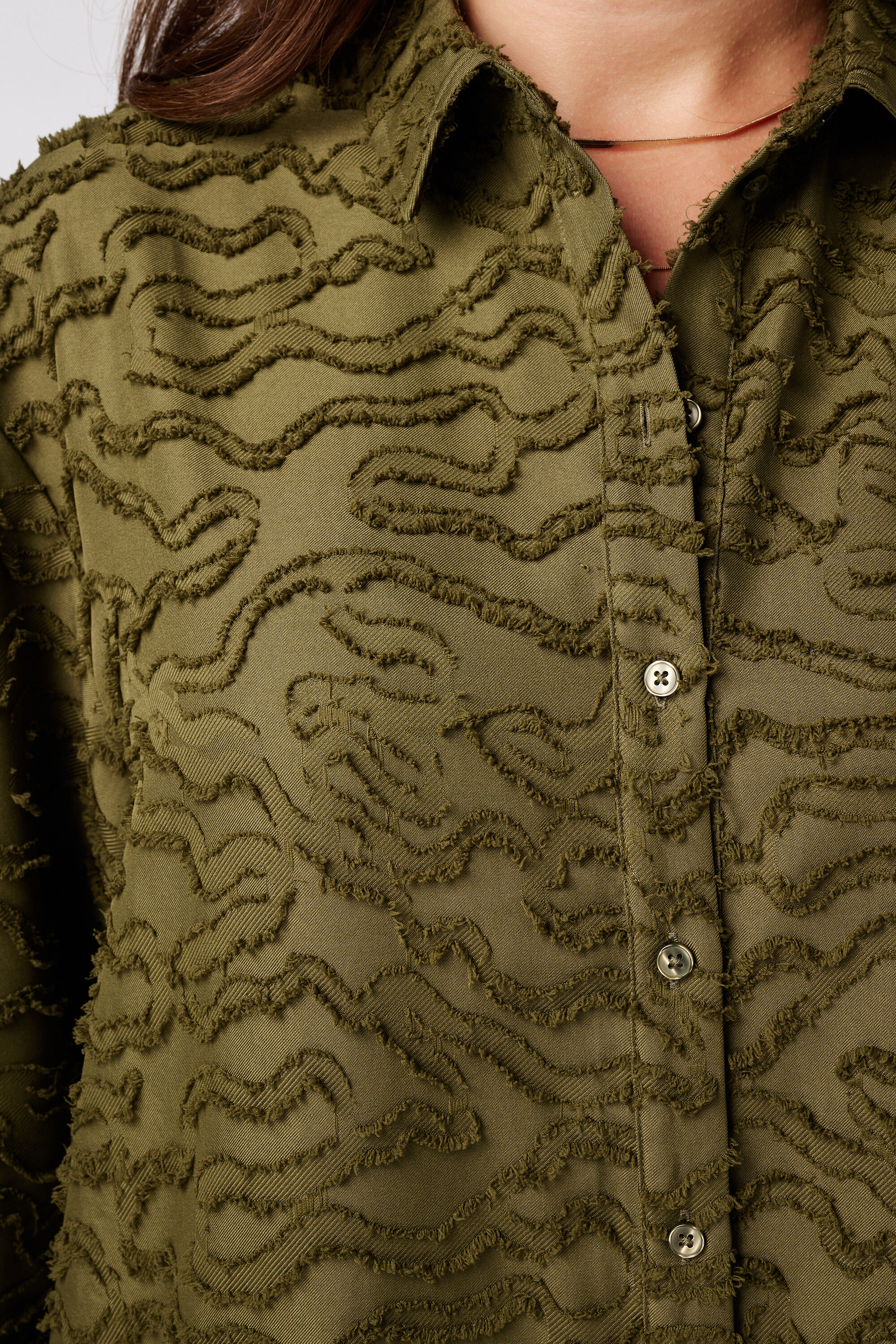 Structuur geweven oversized blouse image number 6