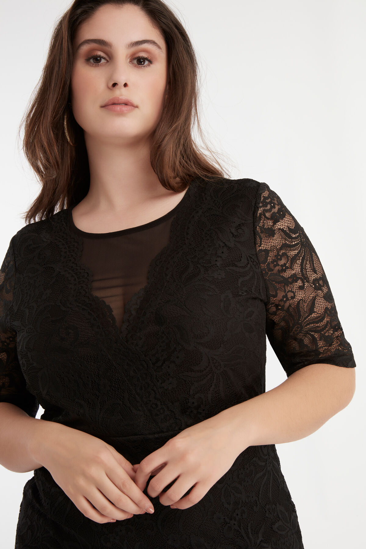 Elastische kanten jurk image number 3