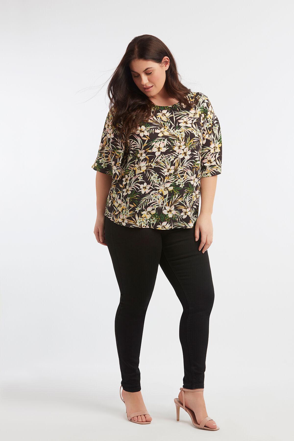 Blouse met all-over print image number 3