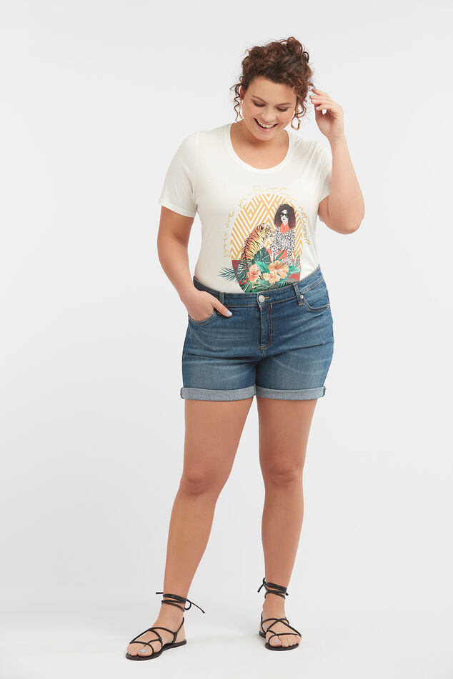 Denim short image number 0