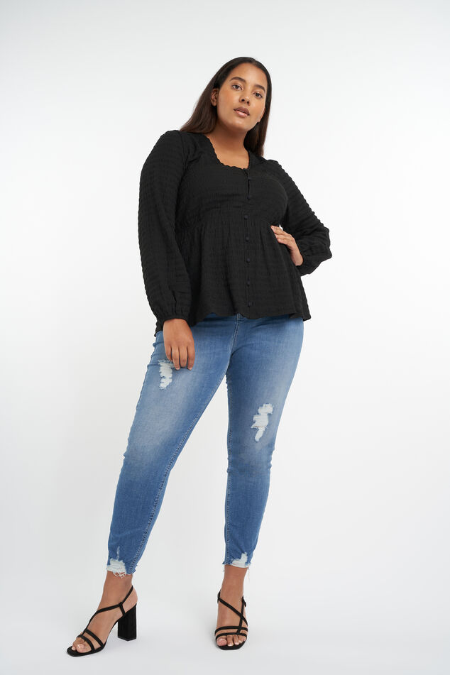 Top met V-hals image number 4