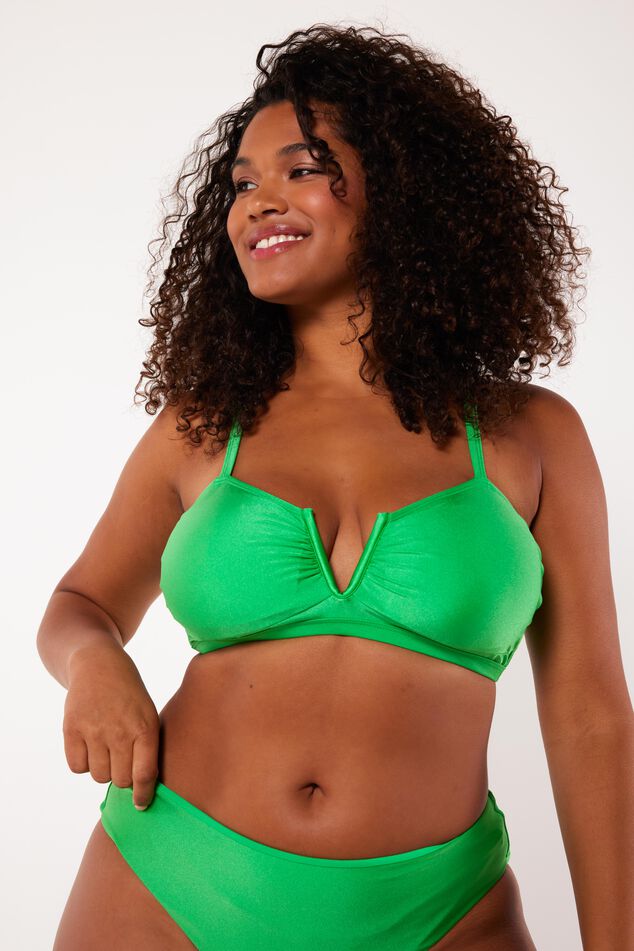 Bikini top met v-shape detail image number 7
