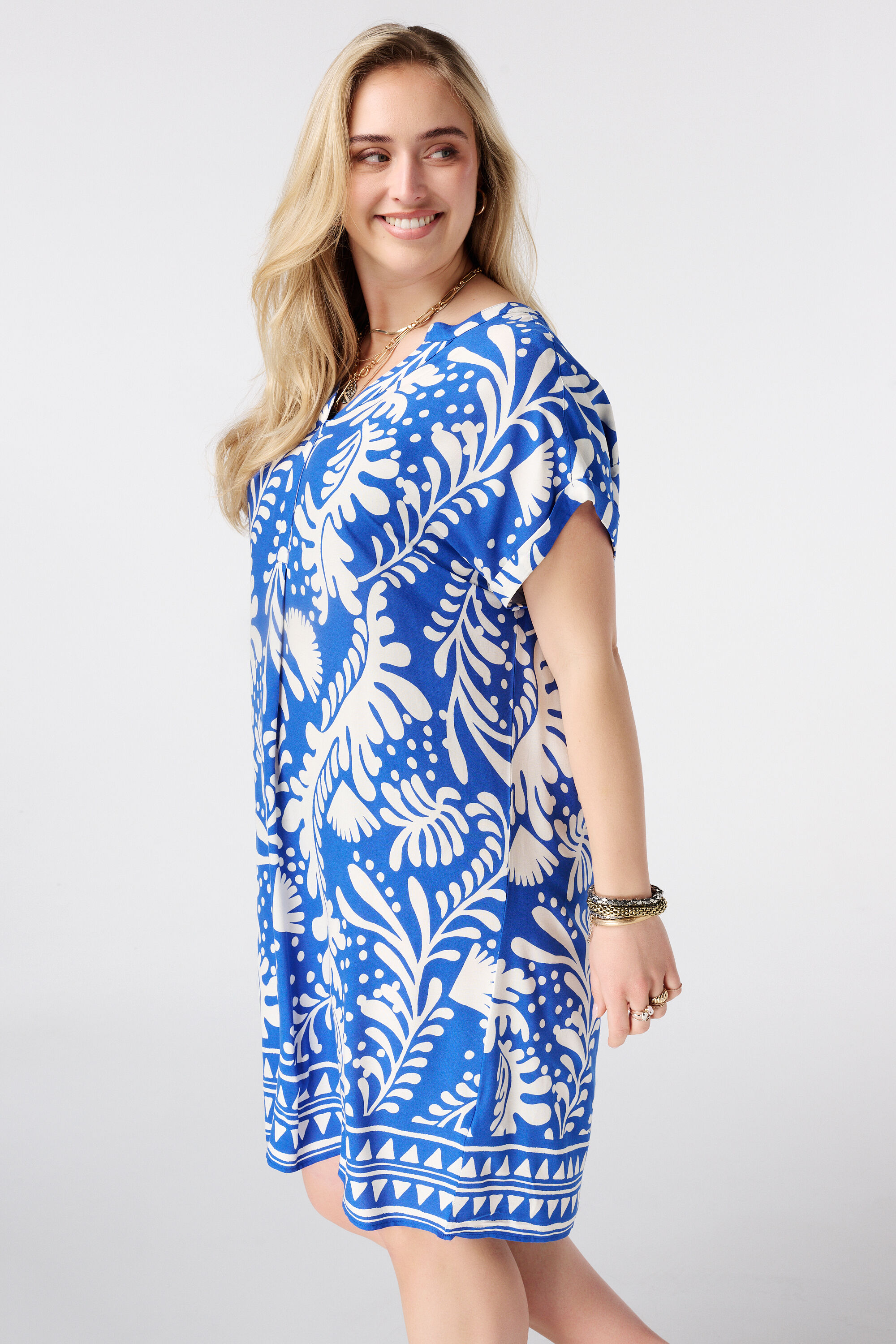 Jurk met v-hals image number 5