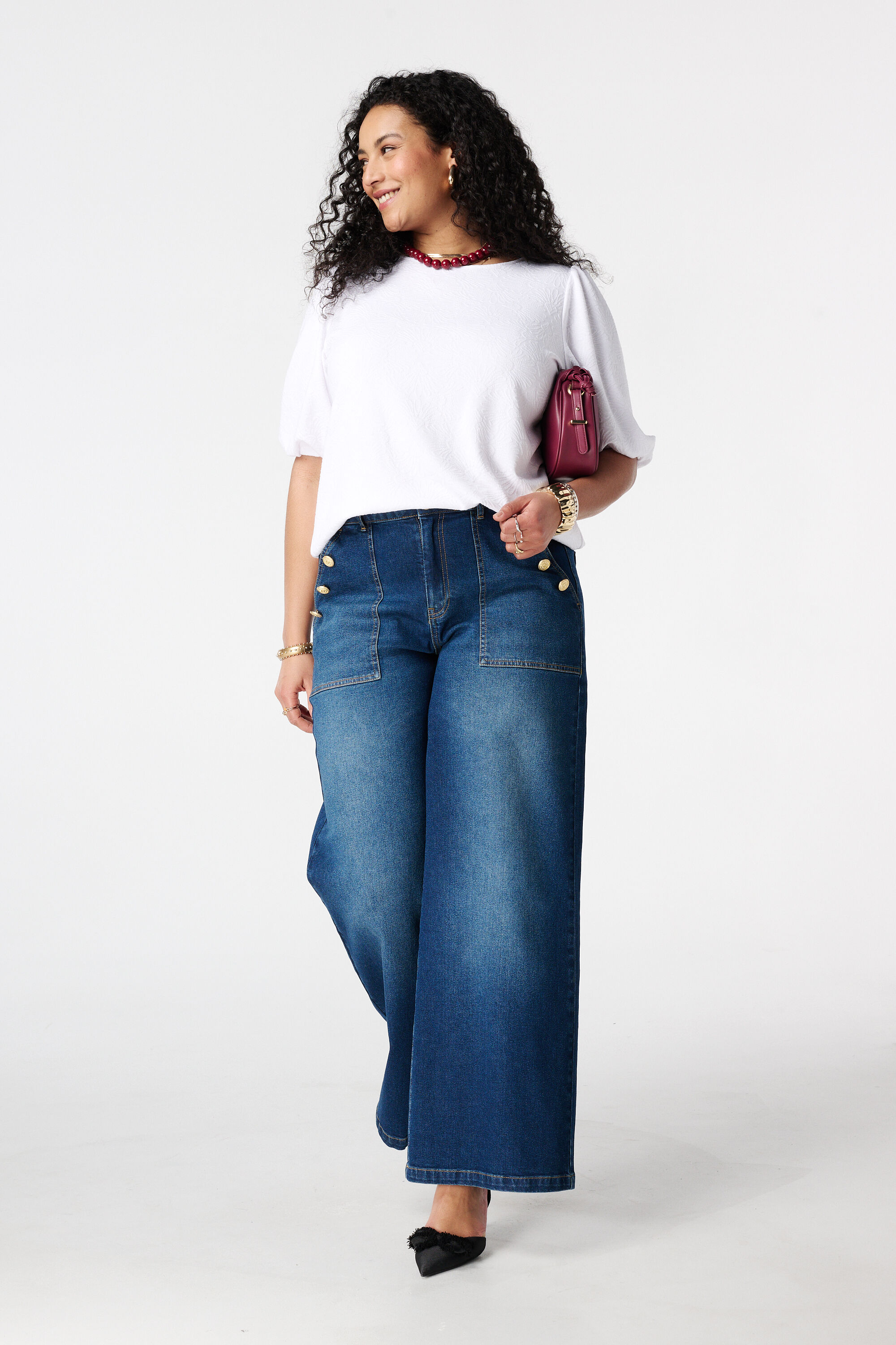 Top met bloemen print image number 5