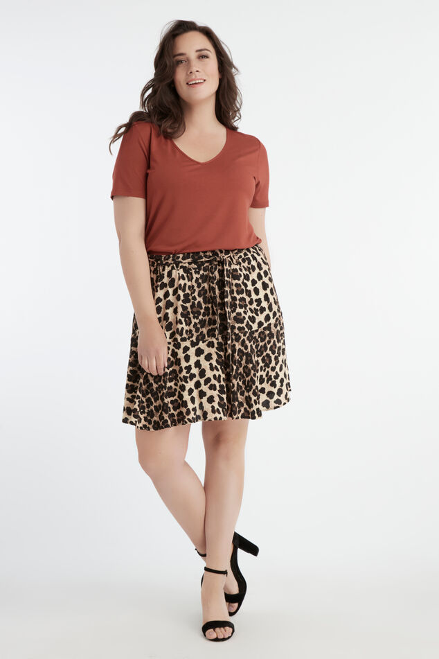 Skort met strik ceintuur image number 0