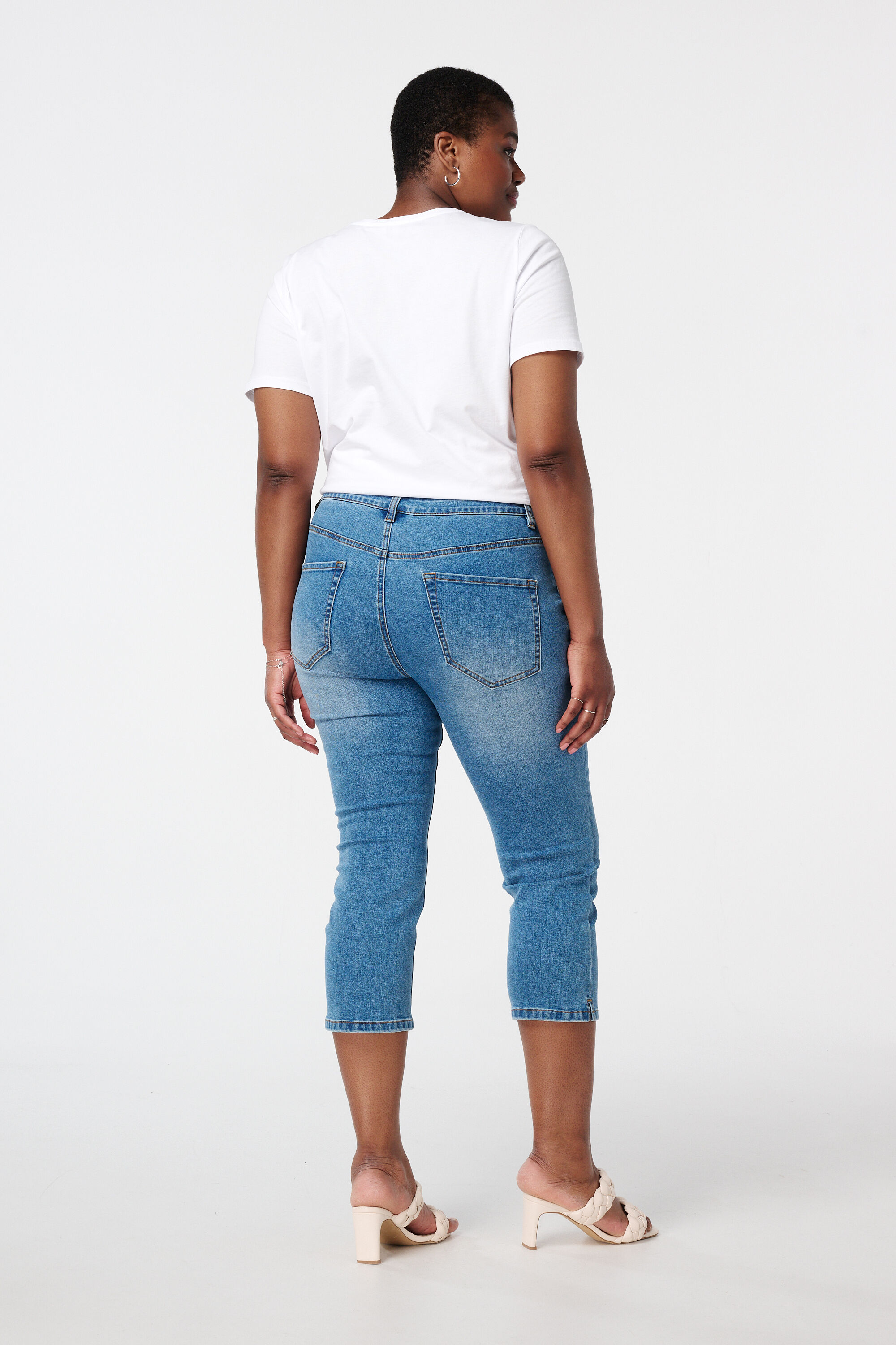 Capri jeans met stretch image number 3