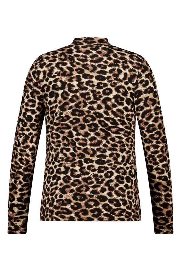 Shirt met col en print image number 2