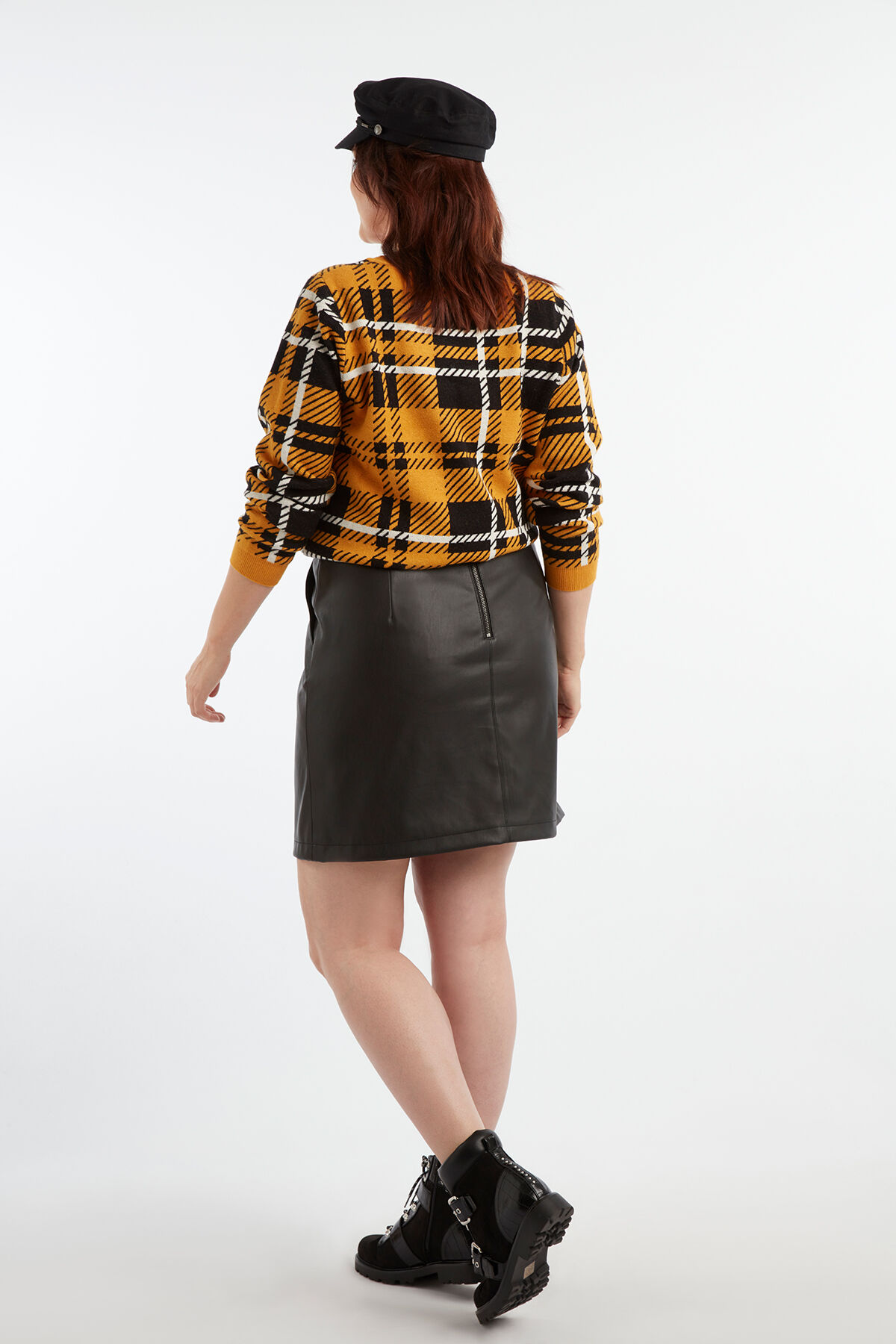 Trui met geruite print image number 4