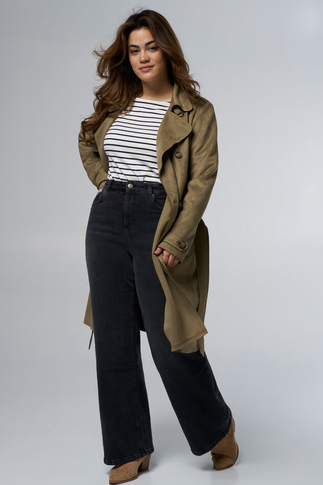 Suedine trenchcoat image number 6