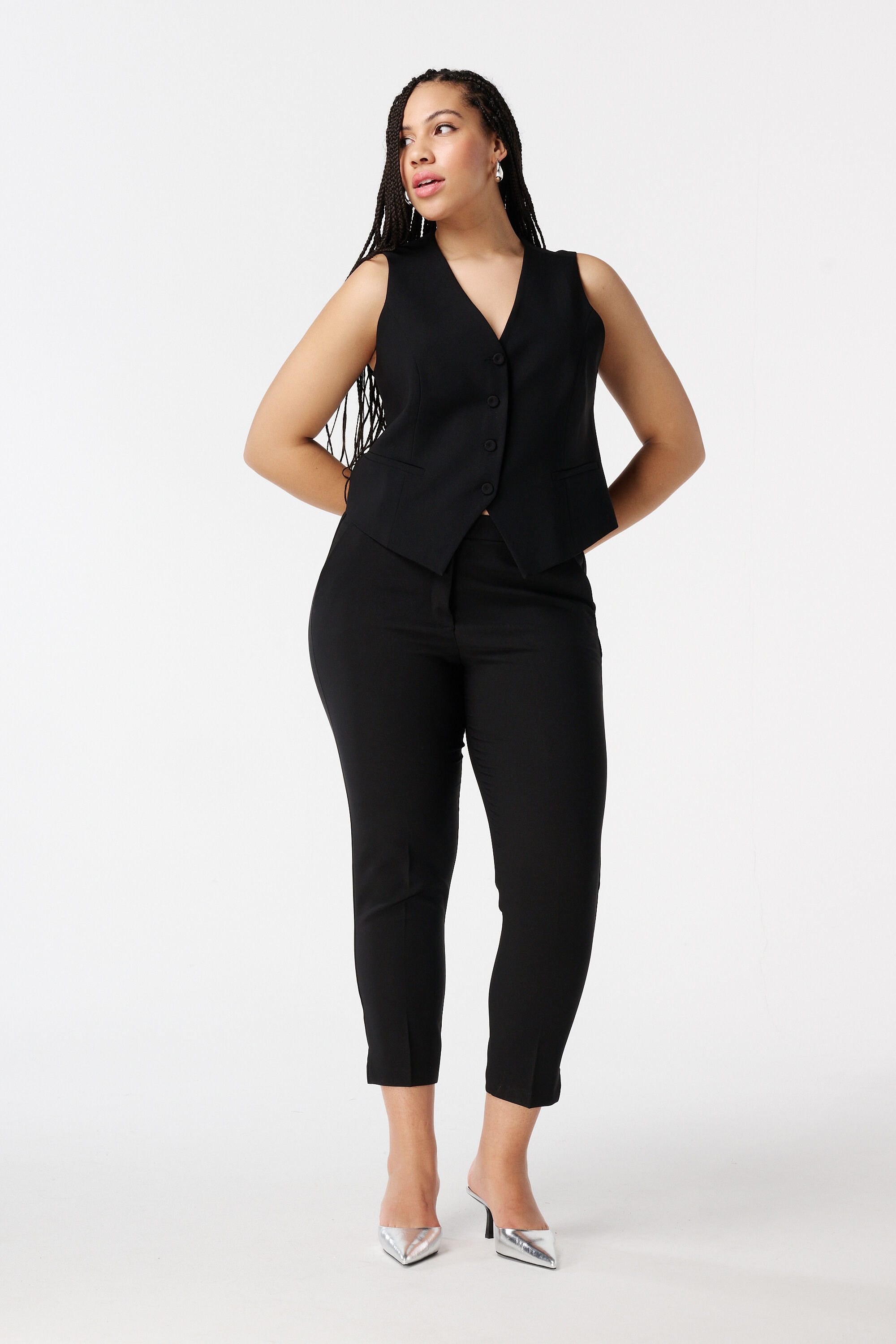 Kostuum gilet met knopen image number 5