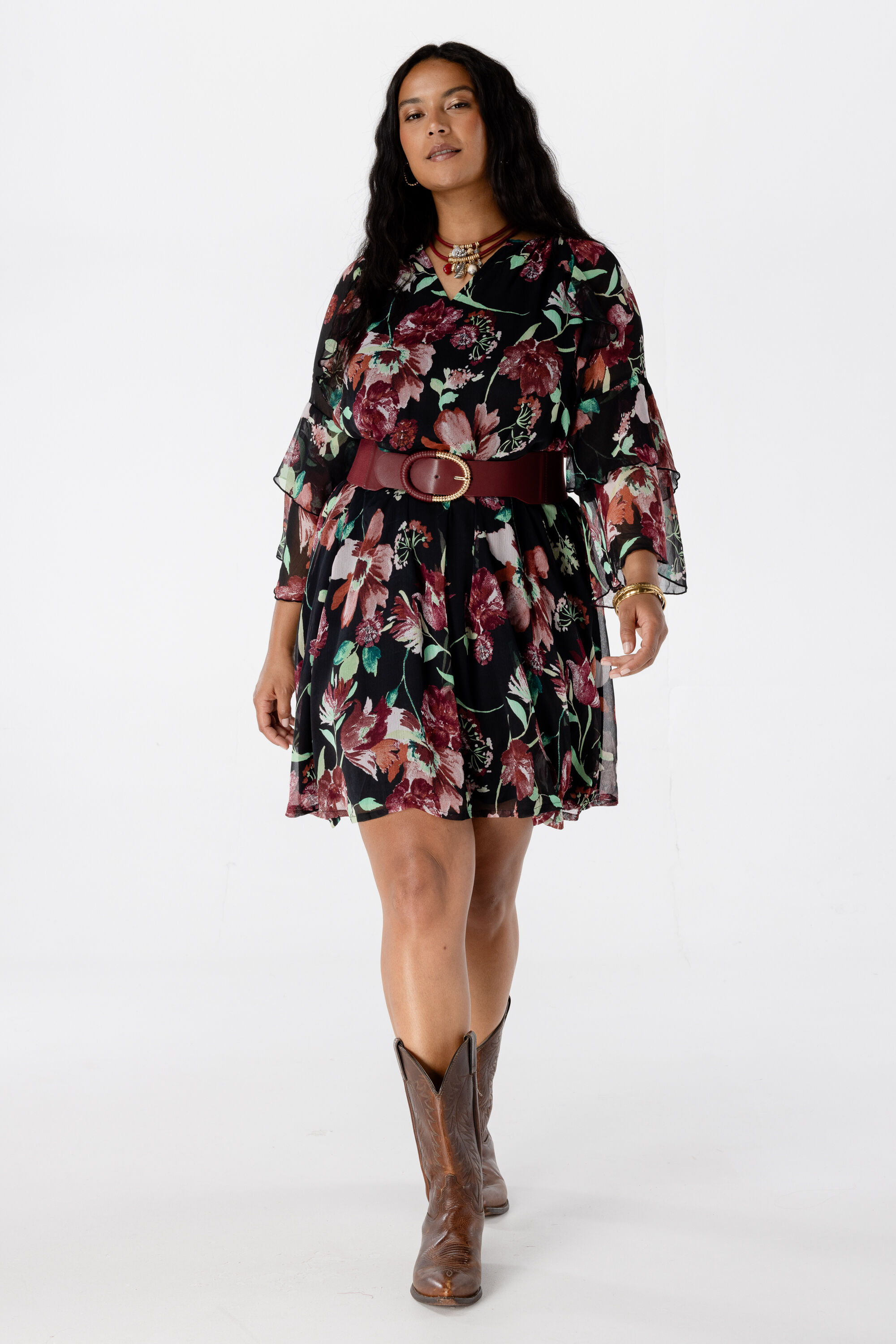 Jurk met print image number 5