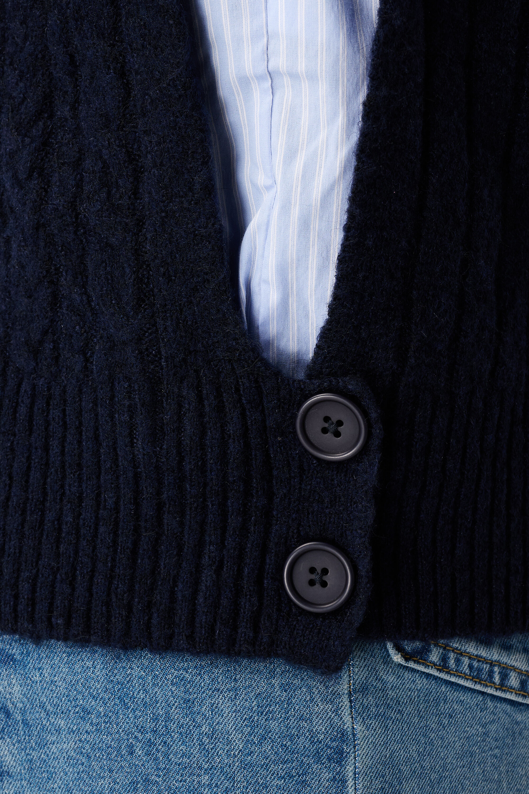 Trui met contrasterende blouse mouwen image number 6