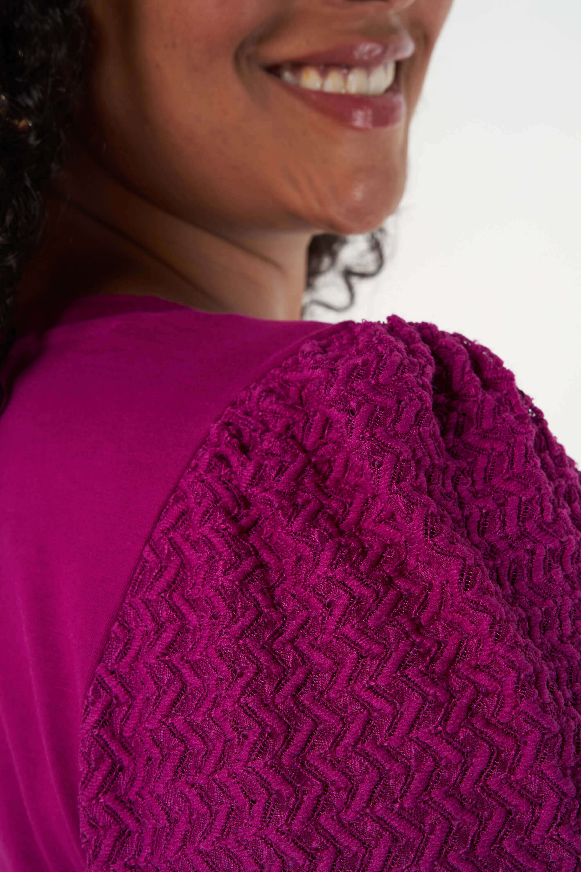 Top met structuur mouwen image number 4