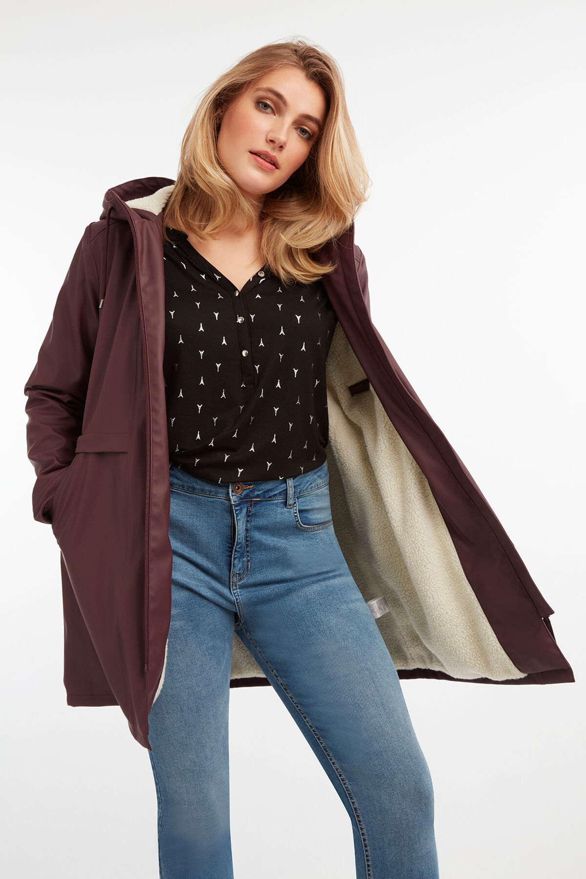 Regenjas met teddyvoering image number 5