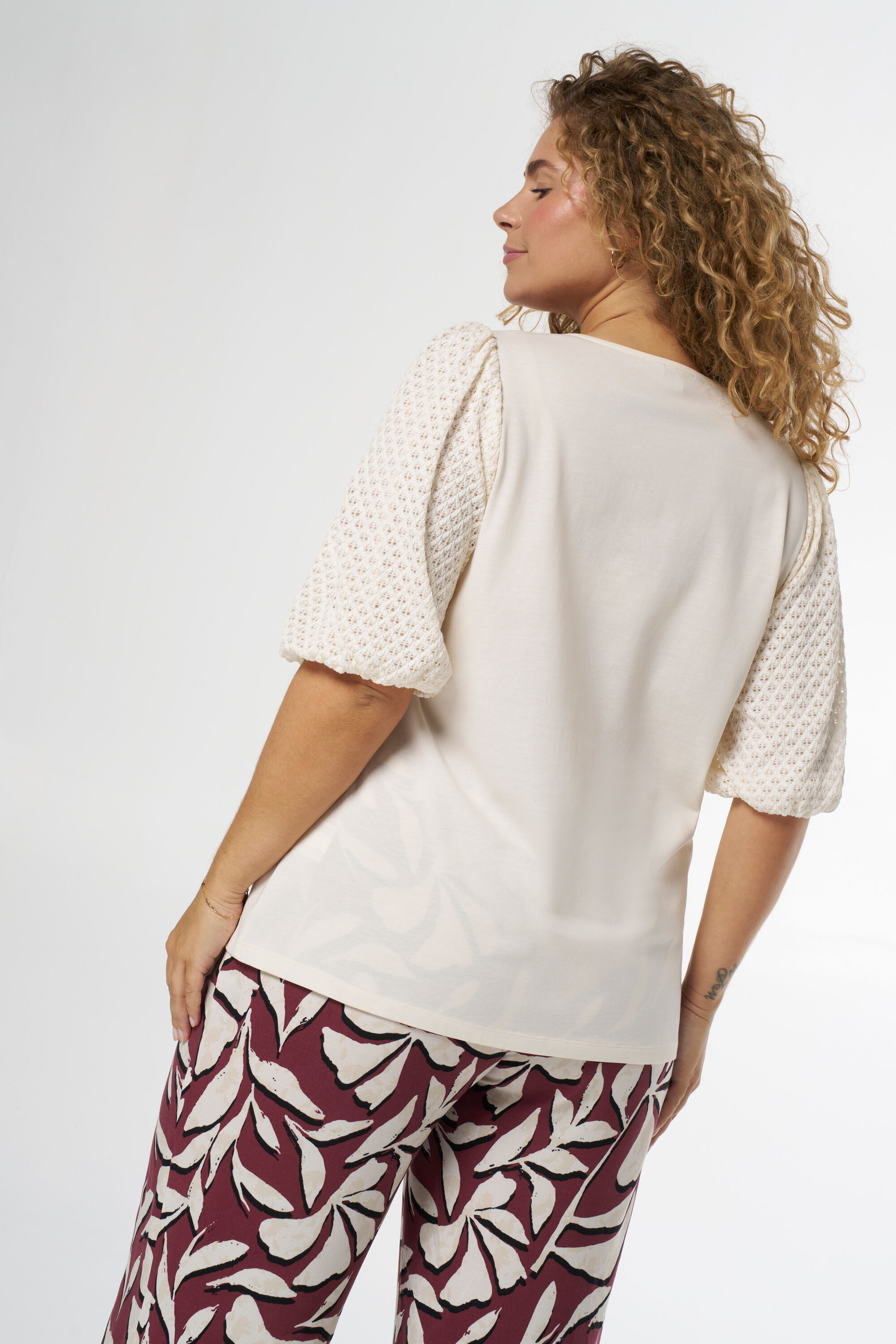 Top met pofmouwen image number 3