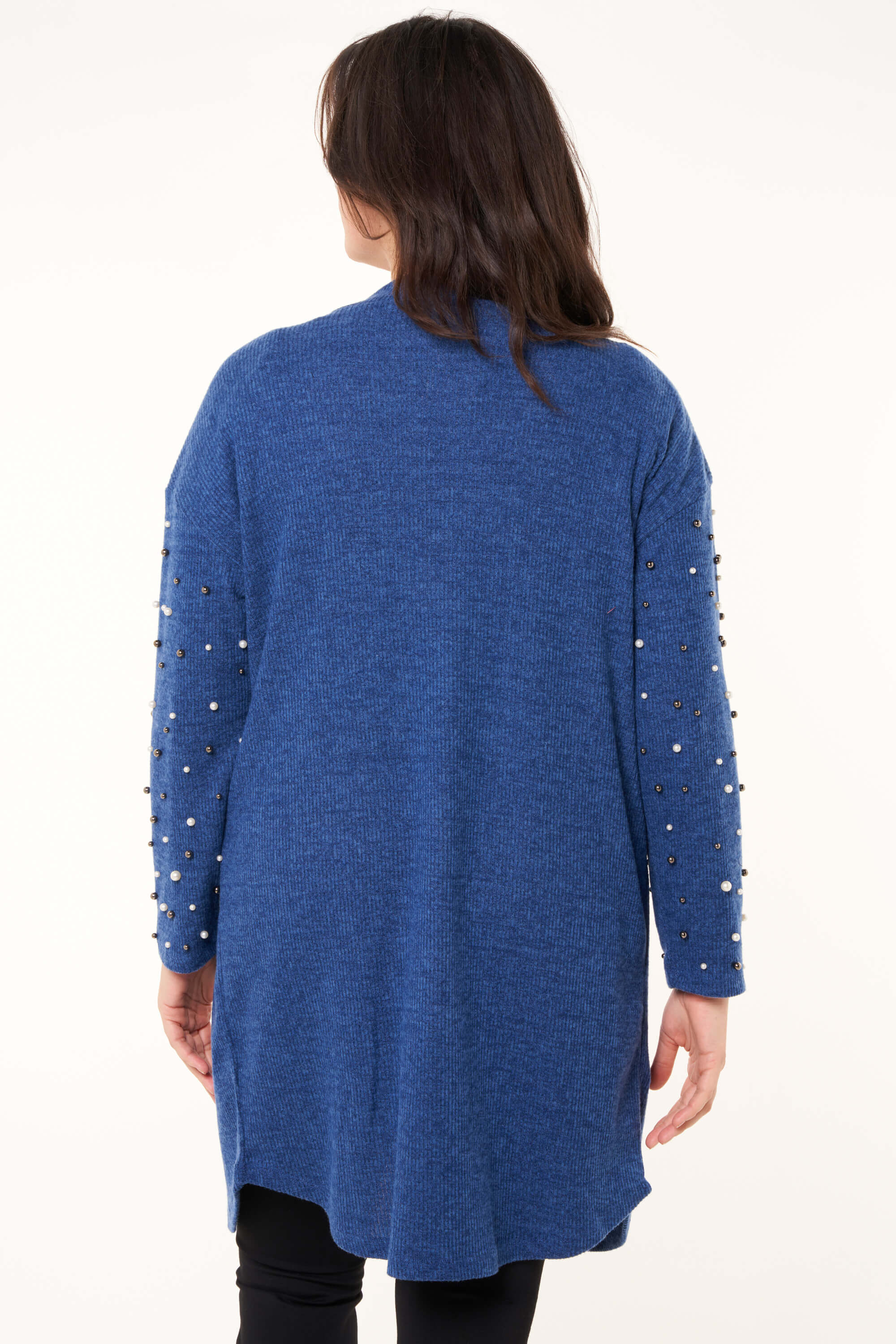 Openvallend vest met parels image number 3