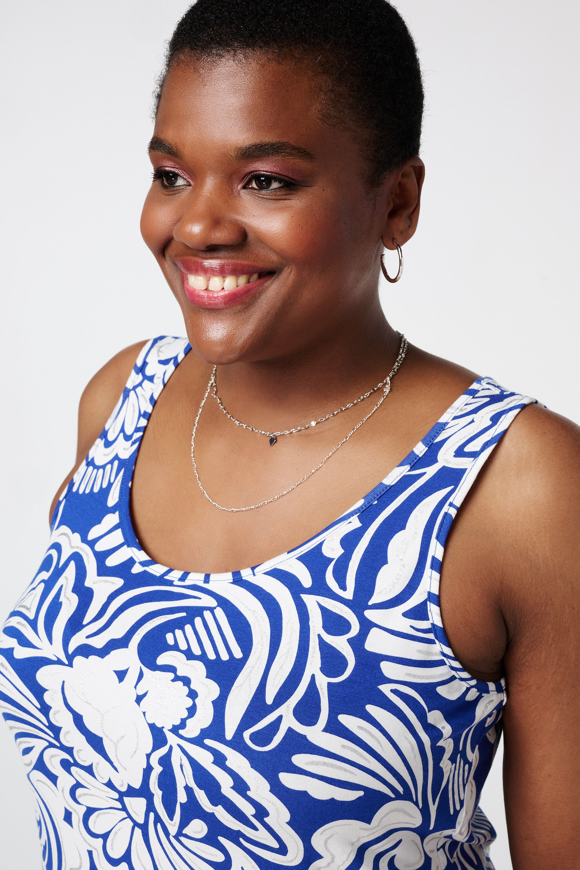 Maxi jurk met metallic details image number 4