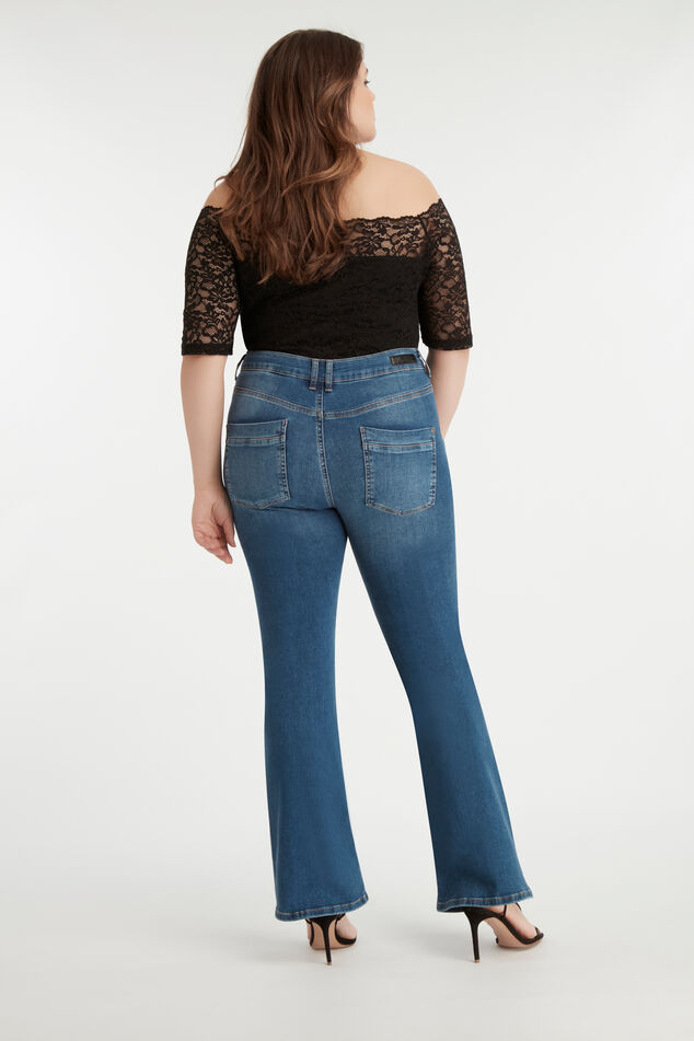 Magic Simplicity flared leg SHAPING jeans image number 6