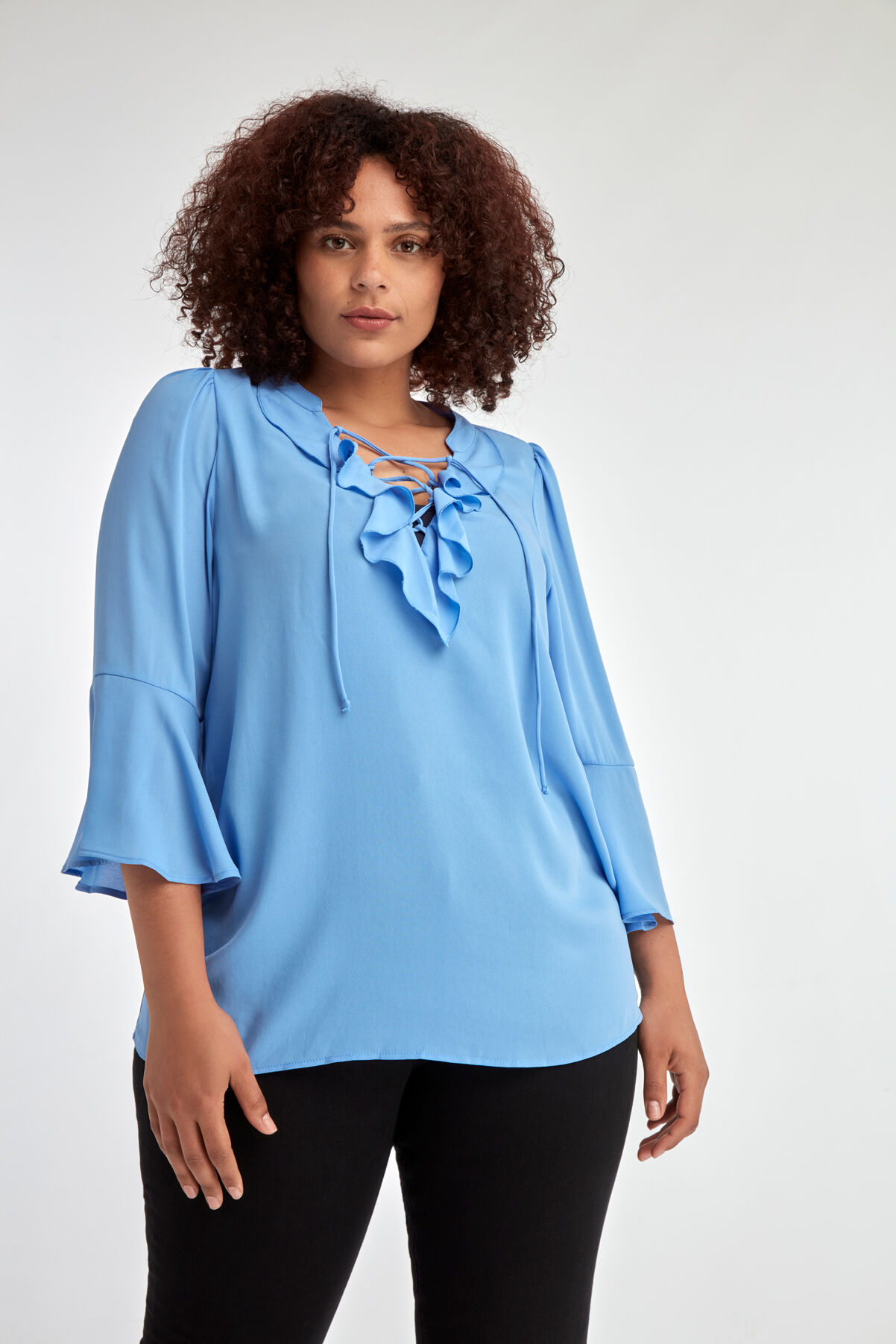 Blouse met volants image number 0