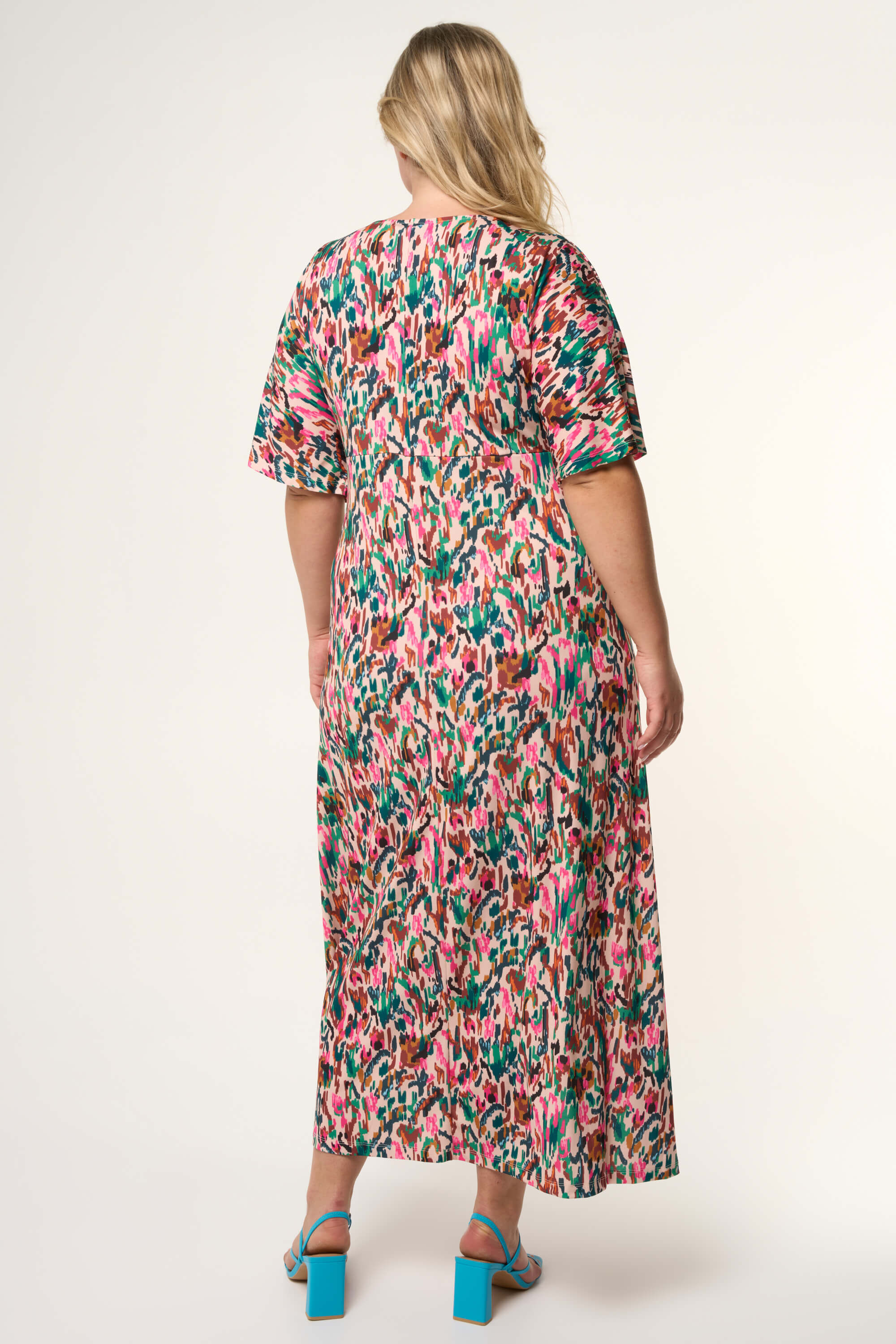 Dames Maxi jurk met gedraaide detail MS Mode