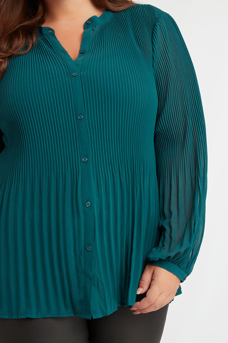 Plisse blouse dames 2025