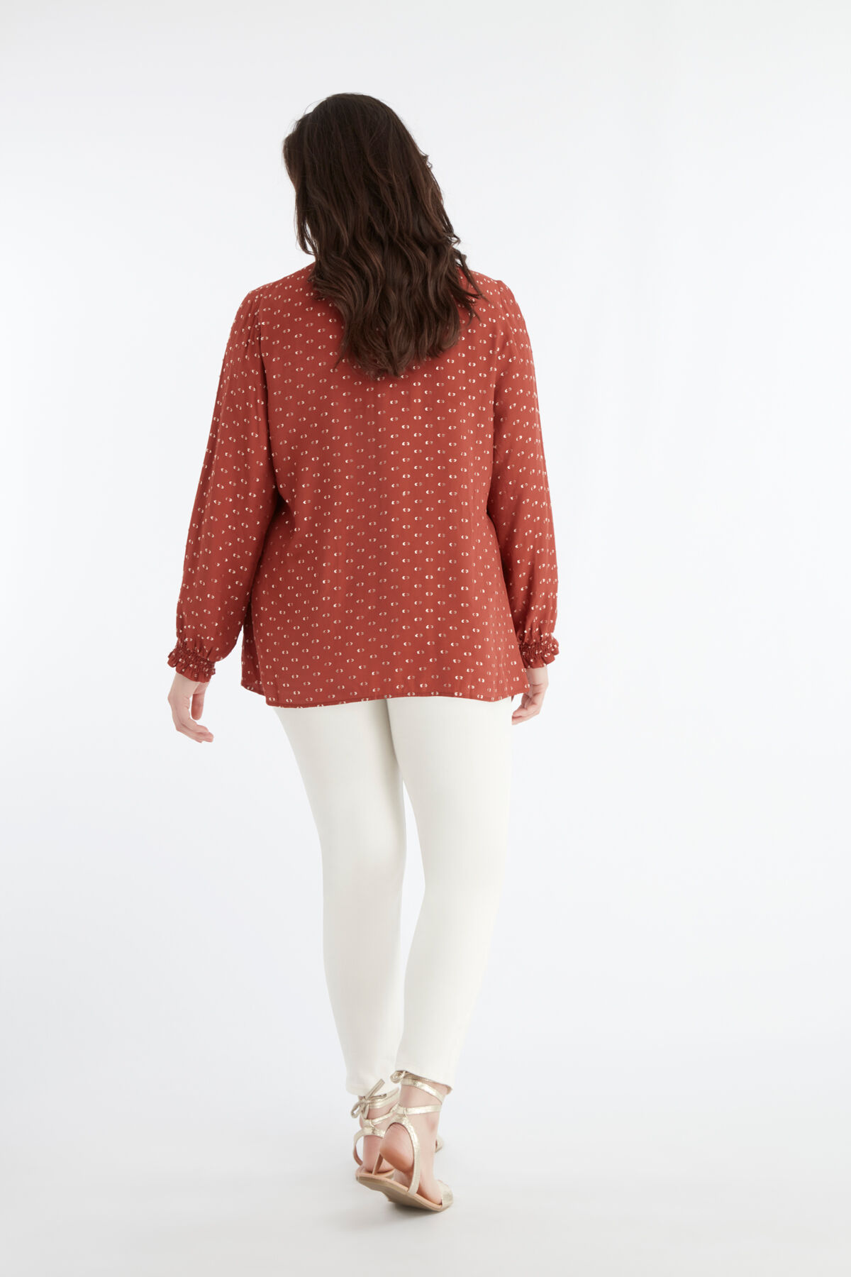 Blouse met lurex details image number 4