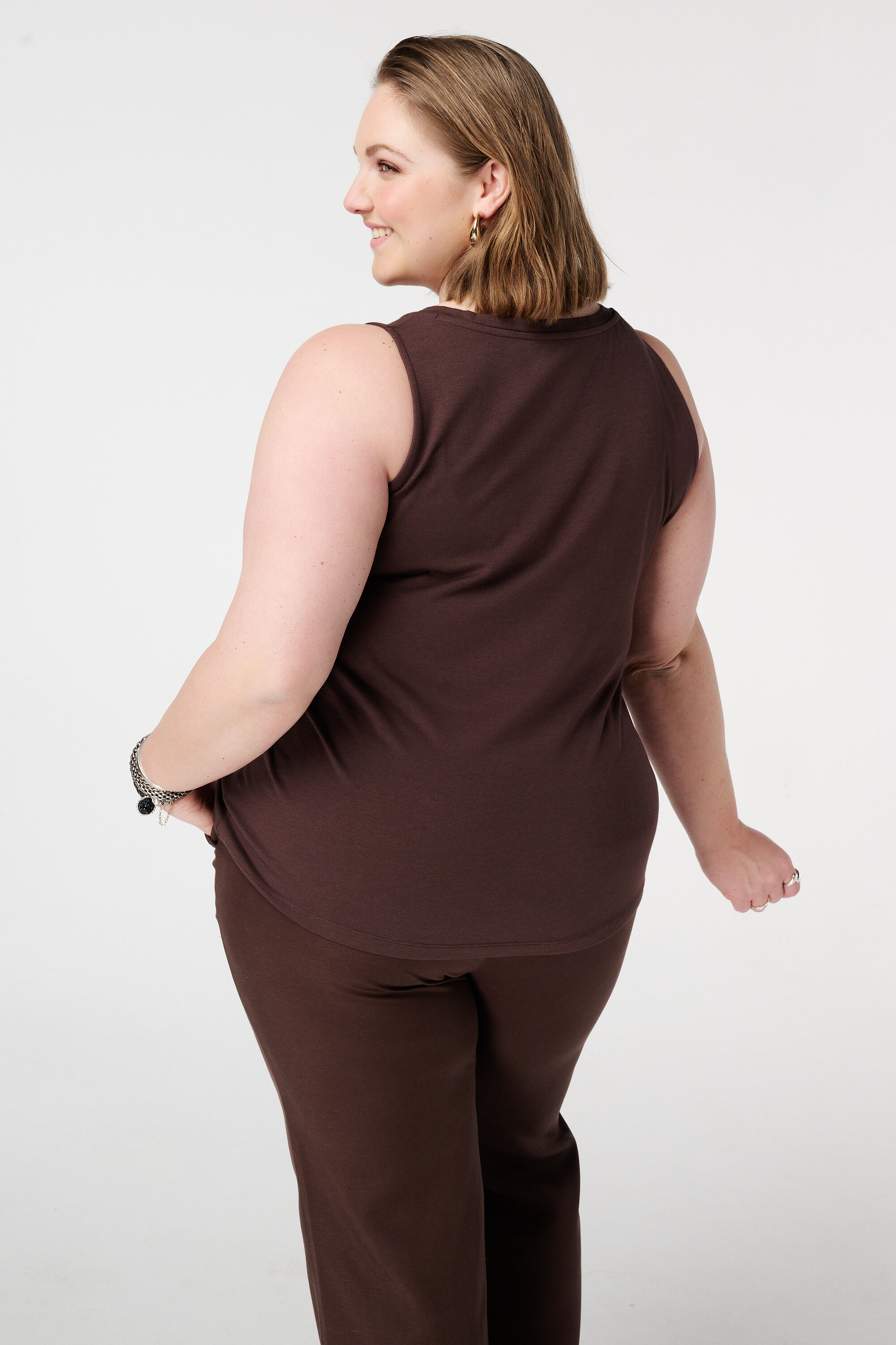 Singlet met v-hals image number 3