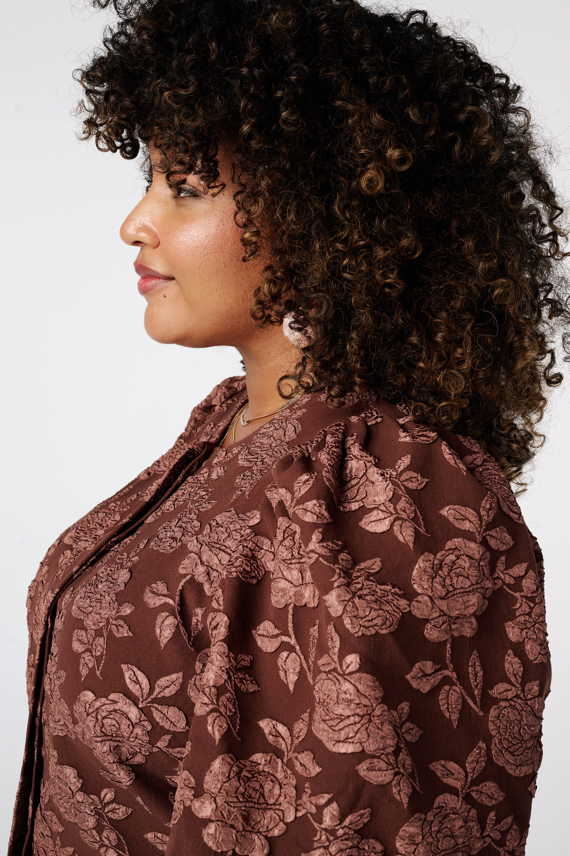Jacquard jasje met pofmouw image number 4
