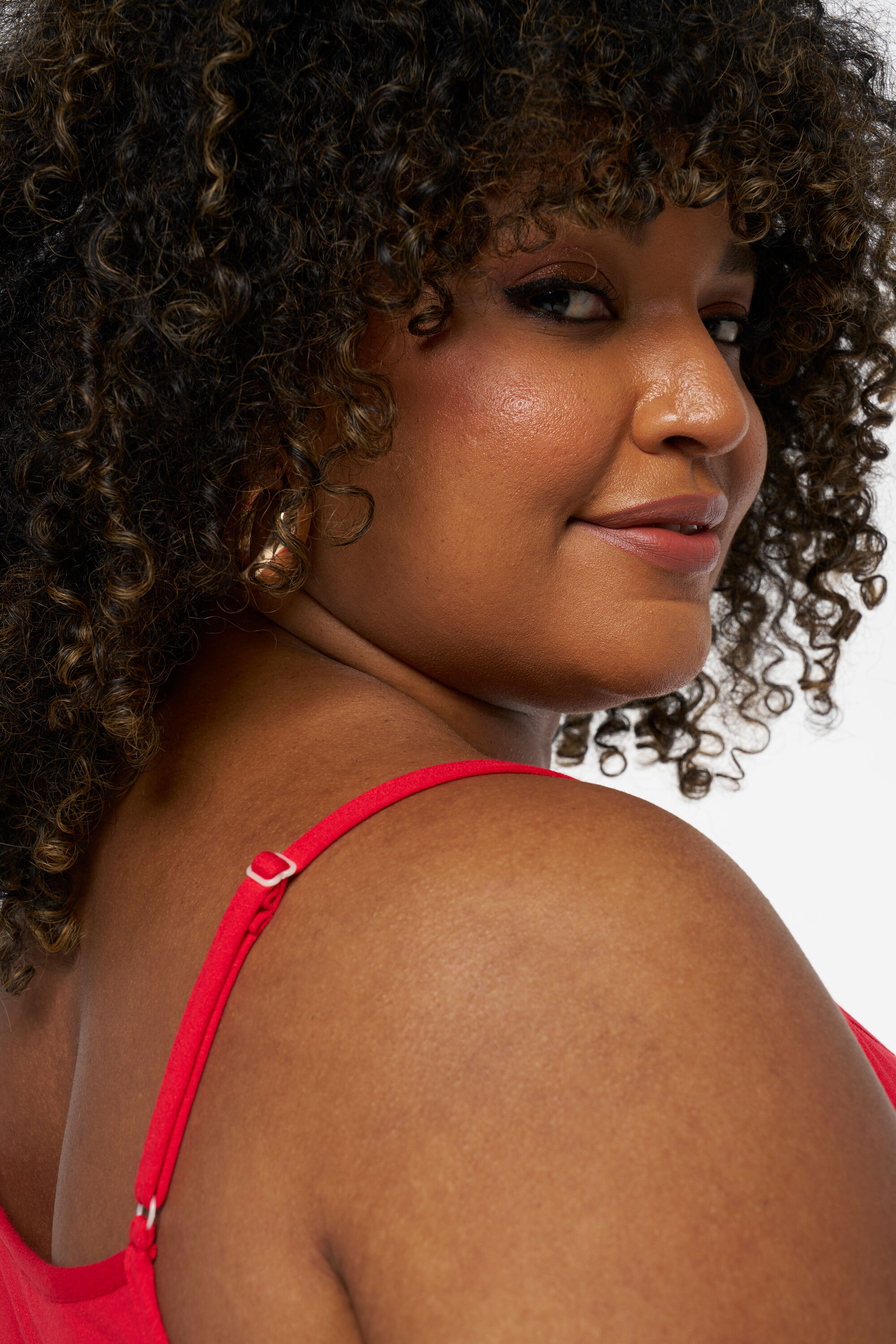 Katoenen top met spaghettibandjes image number 4