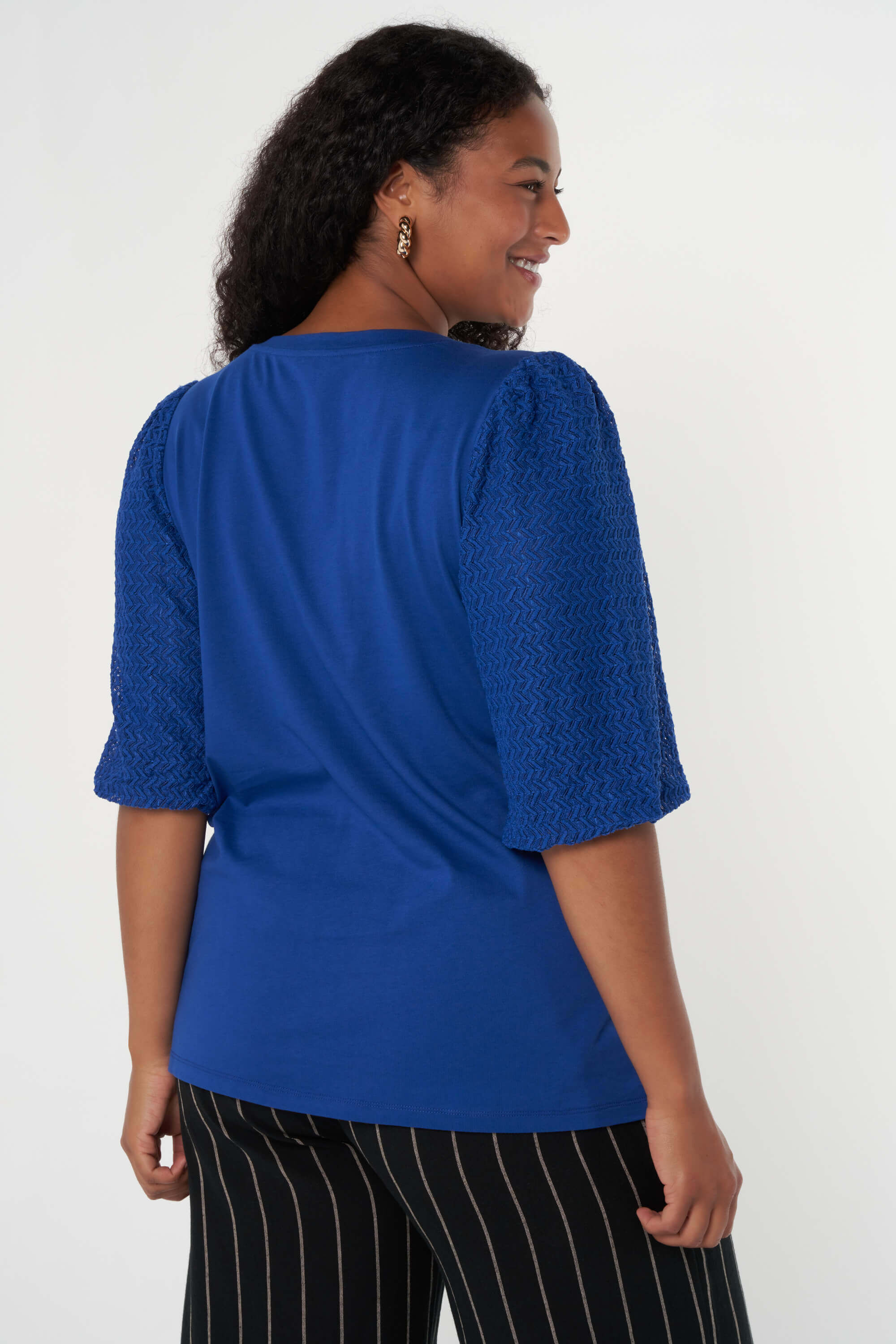 Top met structuur mouwen image number 3